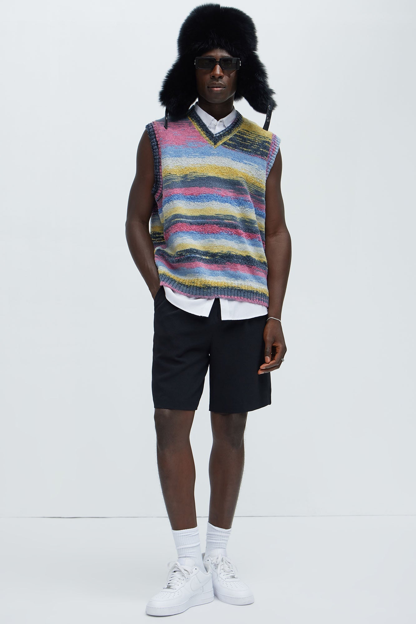 Your Eta Textured Sweater Vest - Multi Color