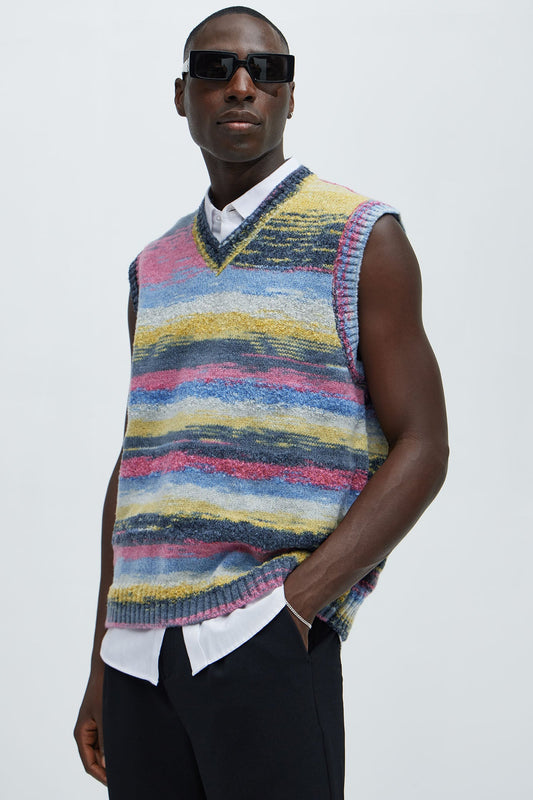 Your Eta Textured Sweater Vest - Multi Color