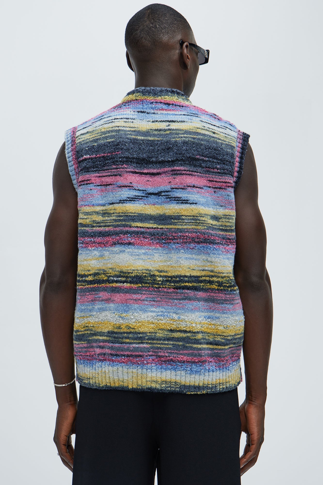 Your Eta Textured Sweater Vest - Multi Color