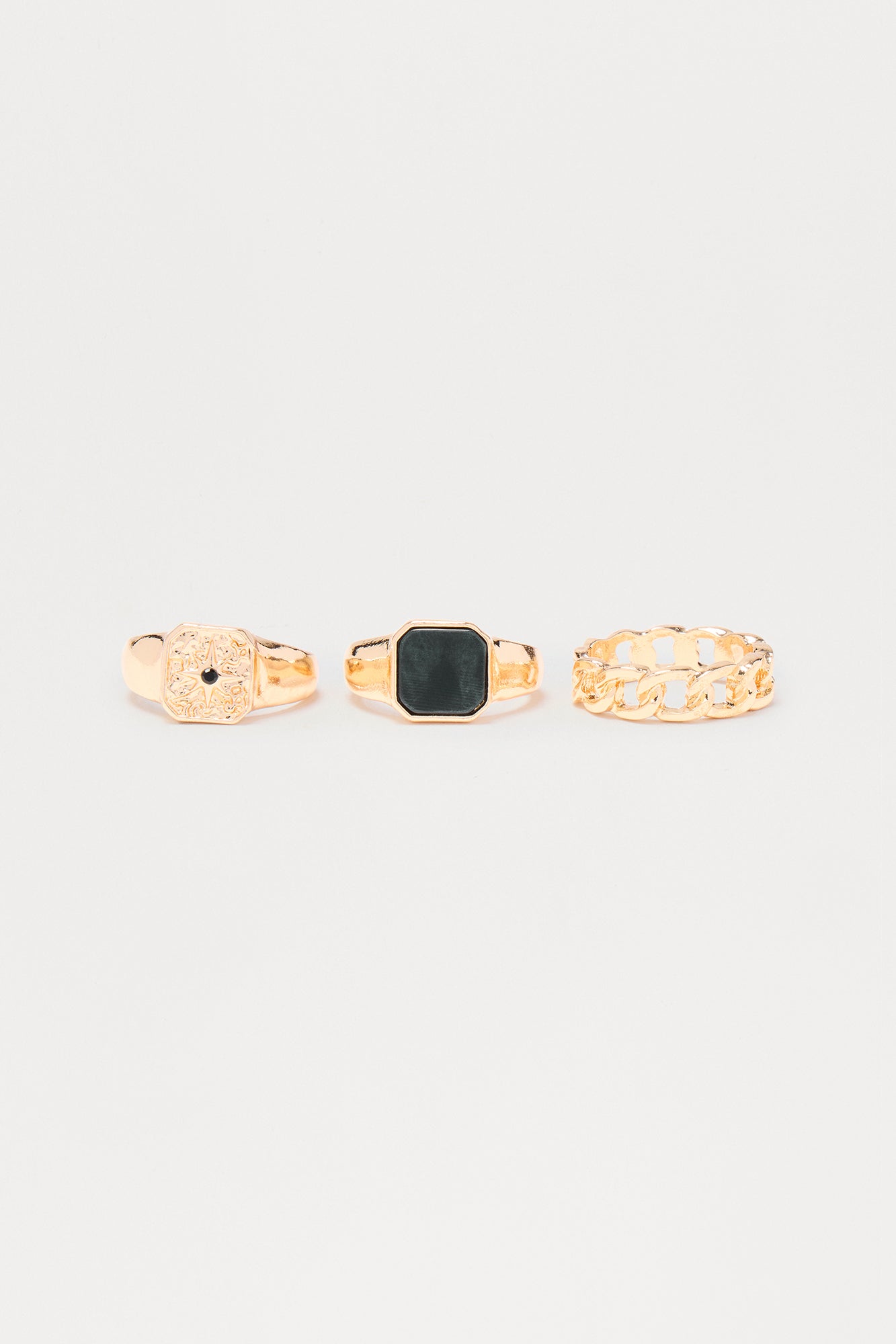 Shining Star Ring Set - Gold/combo