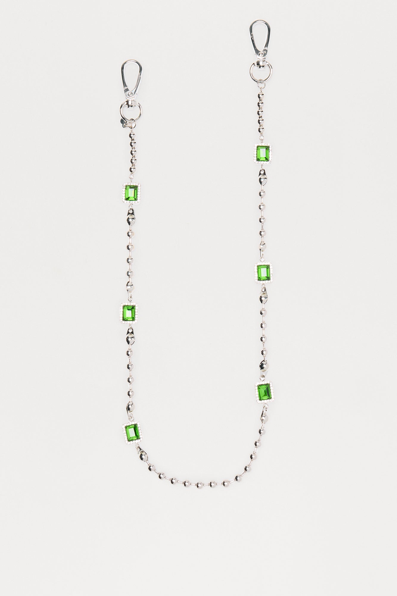 Bejeweled Pant Chain - Silver/Combo