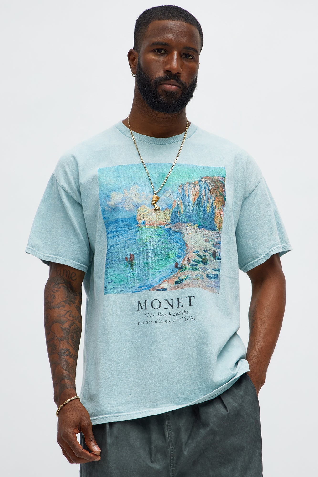 Monet The Beach Short Sleeve Tee - Teal