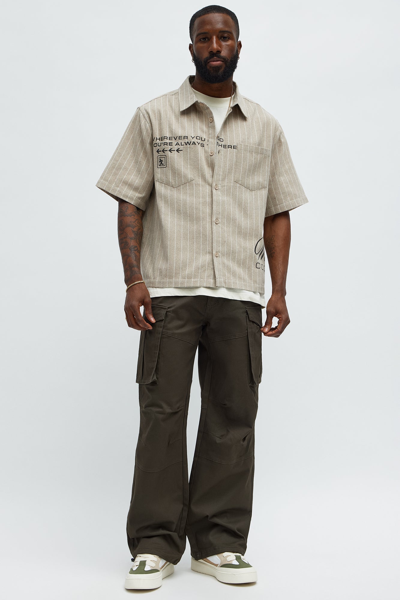 Baggy Summer Games Cargo Pants - Olive