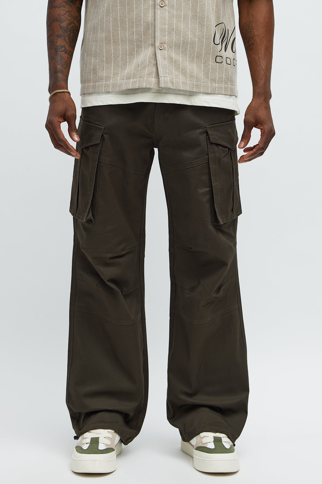 Baggy Summer Games Cargo Pants - Olive