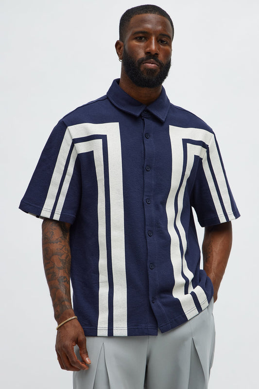 Making Ways Button Up Shirt - Navy
