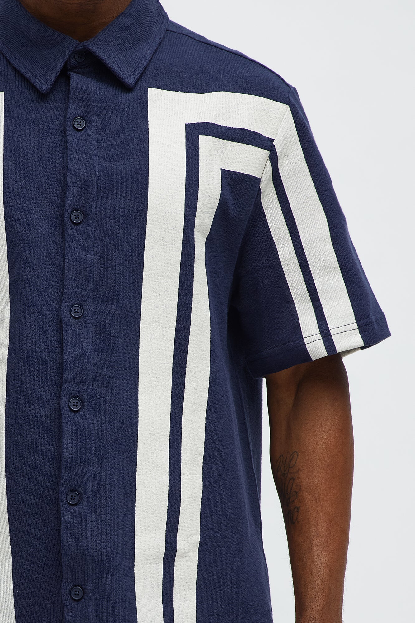 Making Ways Button Up Shirt - Navy