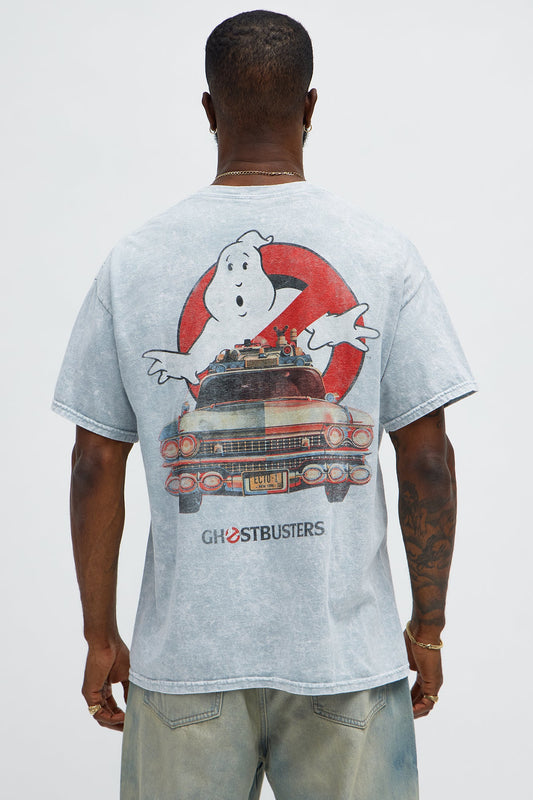 Ghostbusters Ecto 1 Mobile Short Sleeve Tee - Grey