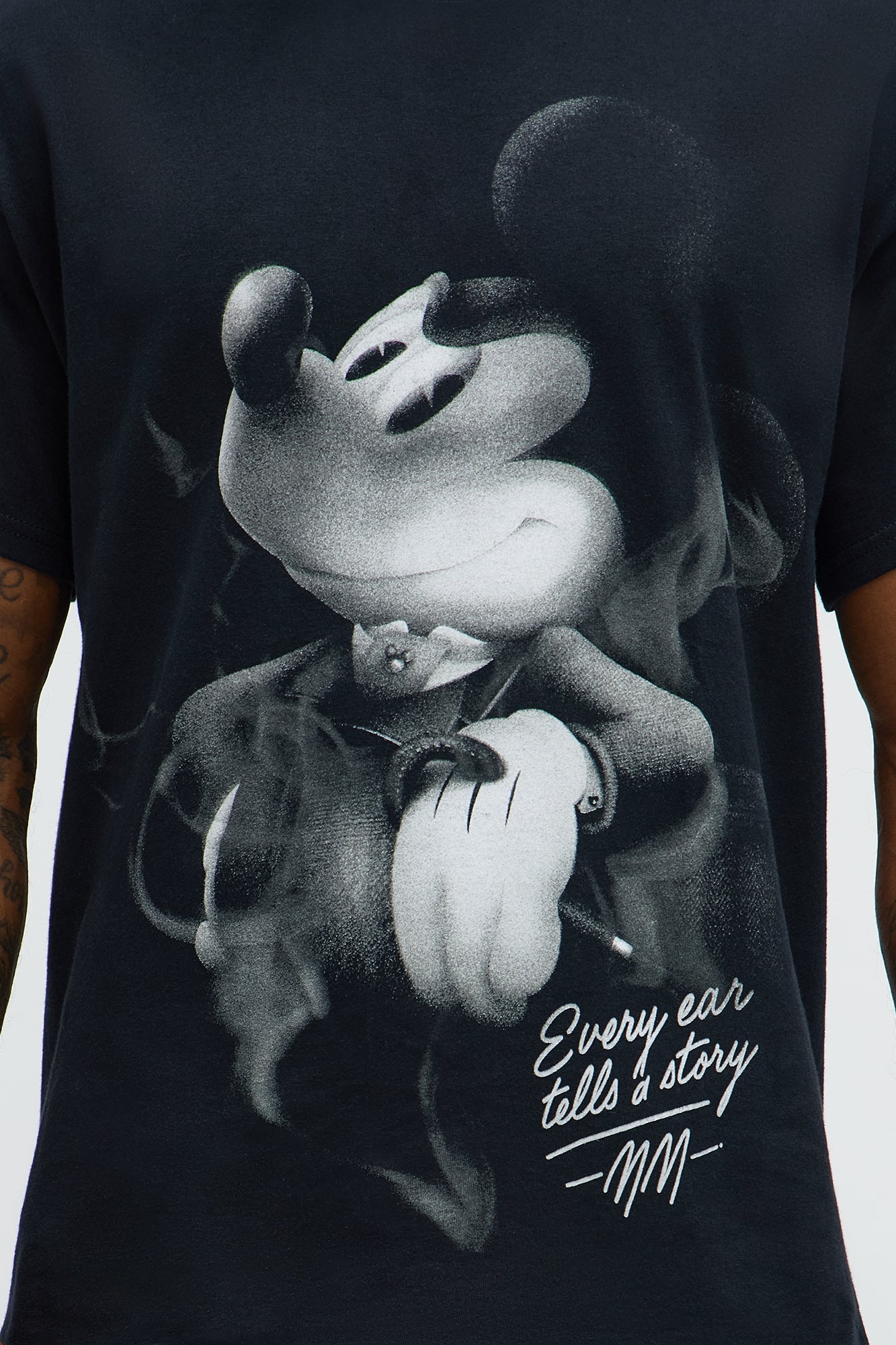Disney Mickey Eviler Every Ear Short Sleeve Tee - Black