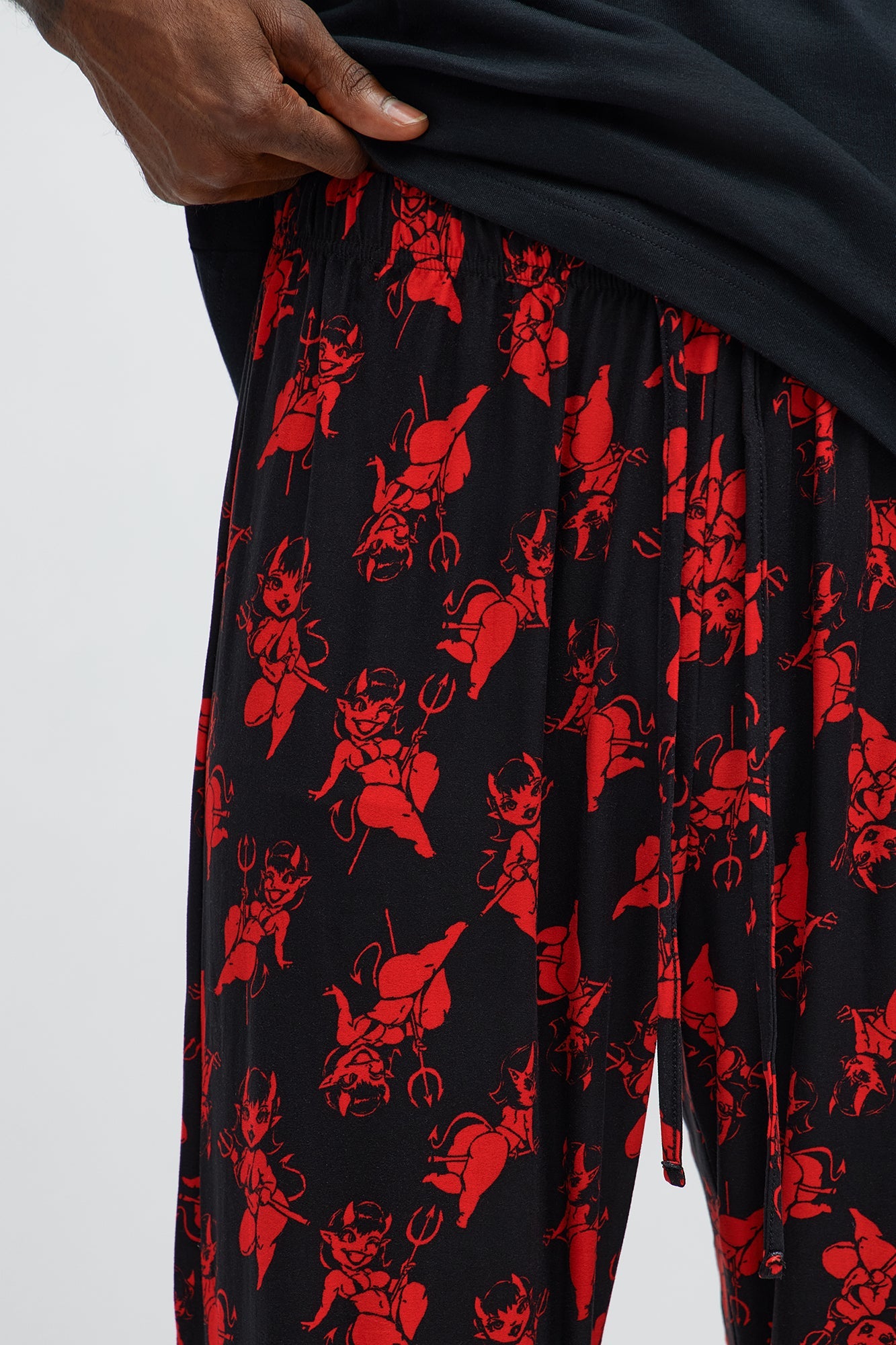 Little Devil Halloween Lounge Pants - Black/Red