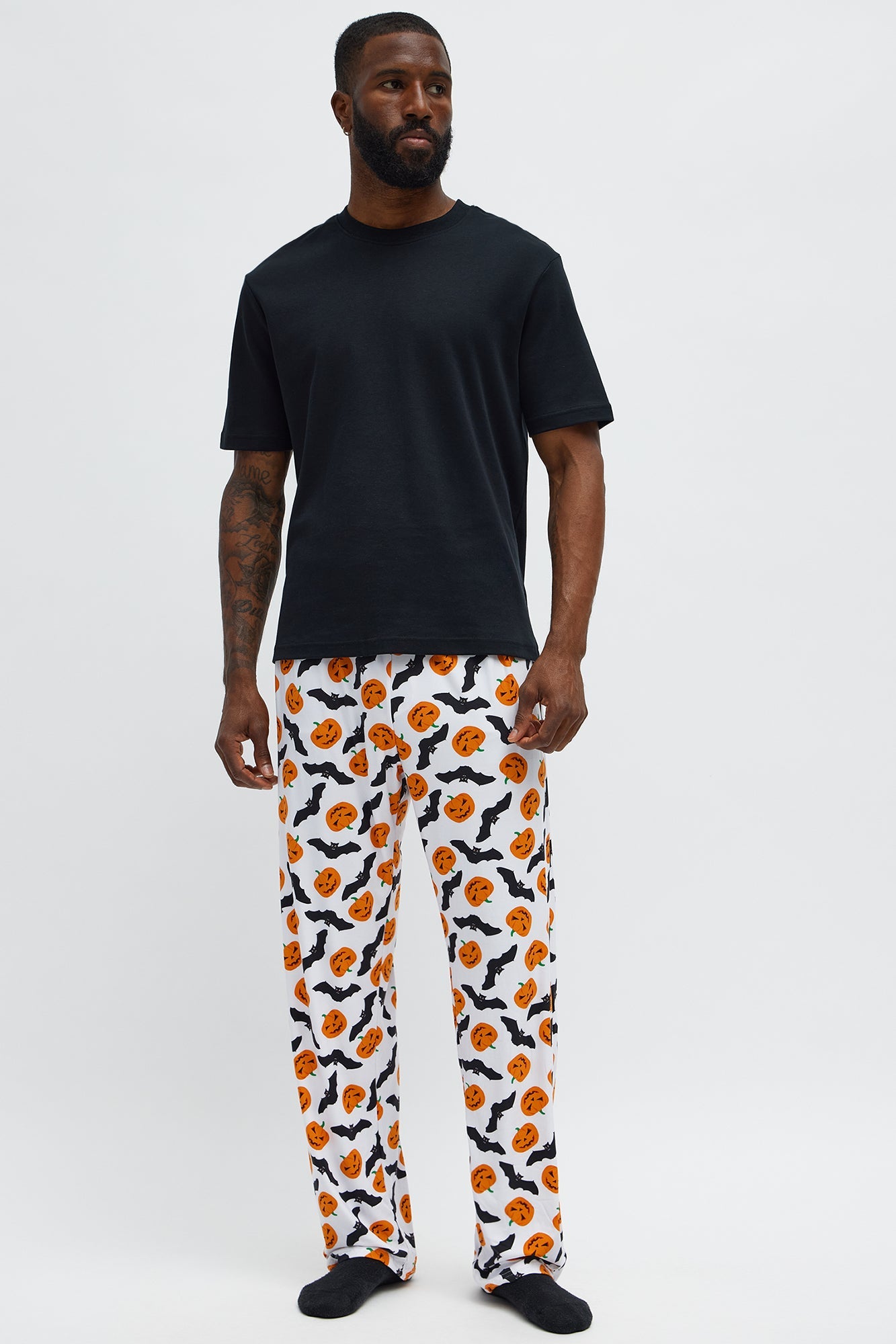 For The Fright Halloween Lounge Pants - White/combo