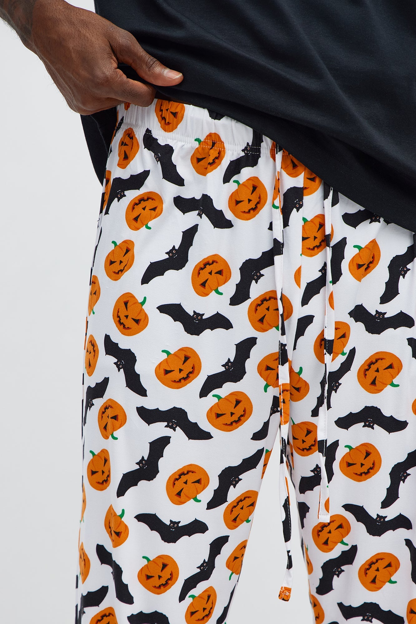 For The Fright Halloween Lounge Pants - White/combo