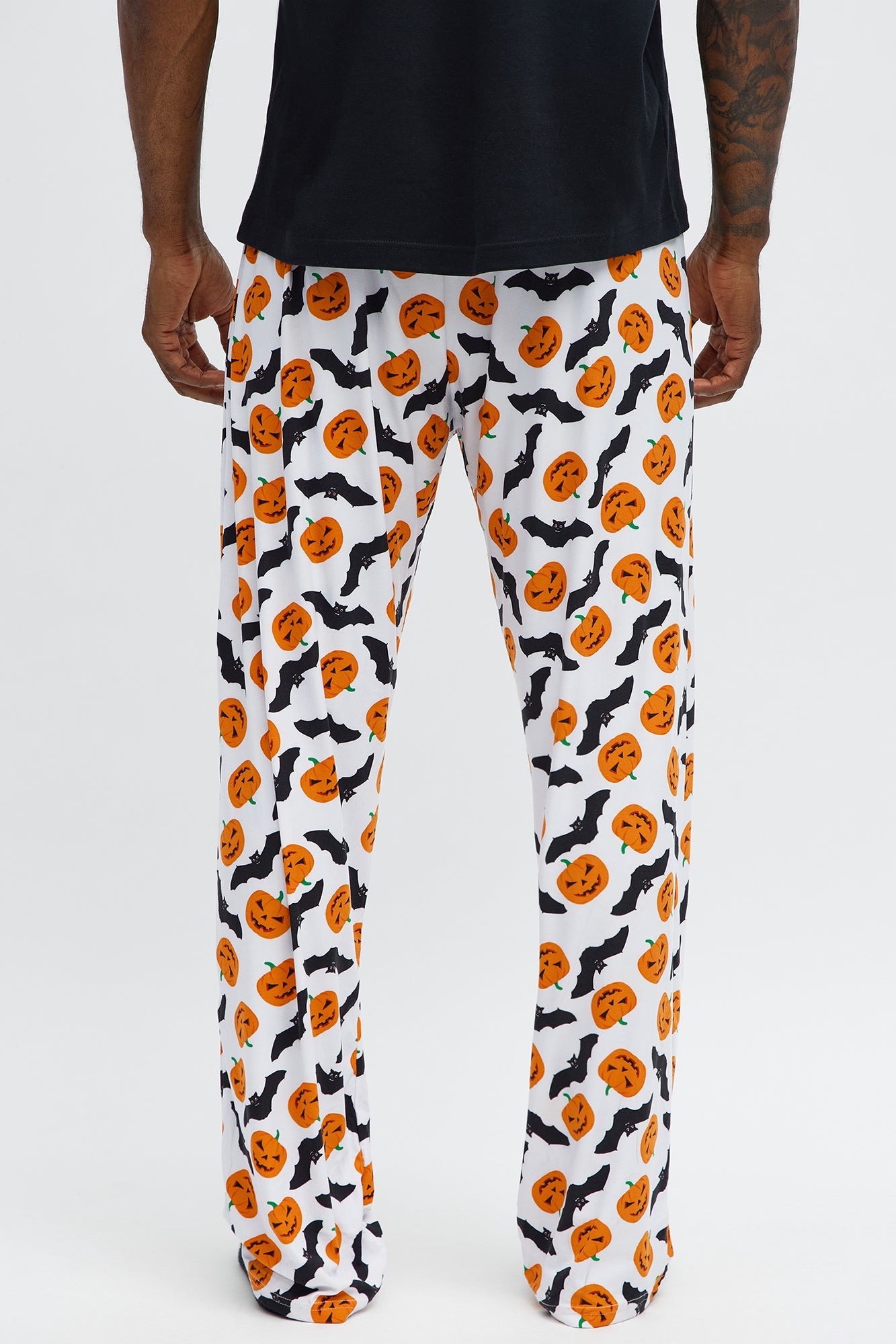 For The Fright Halloween Lounge Pants - White/combo
