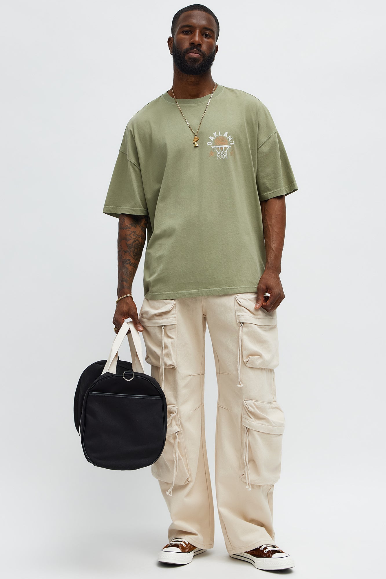 Oakland 78 Oversized Short Sleeve Tee - Olive