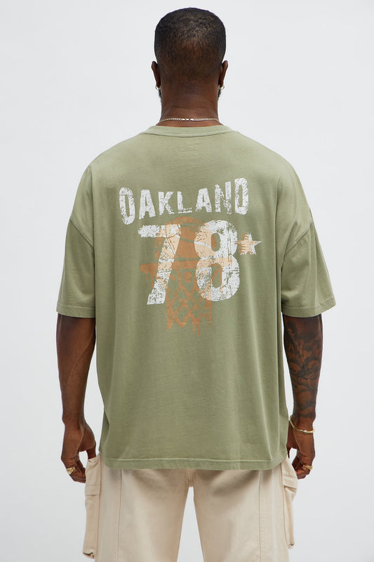 Oakland 78 Oversized Short Sleeve Tee - Olive