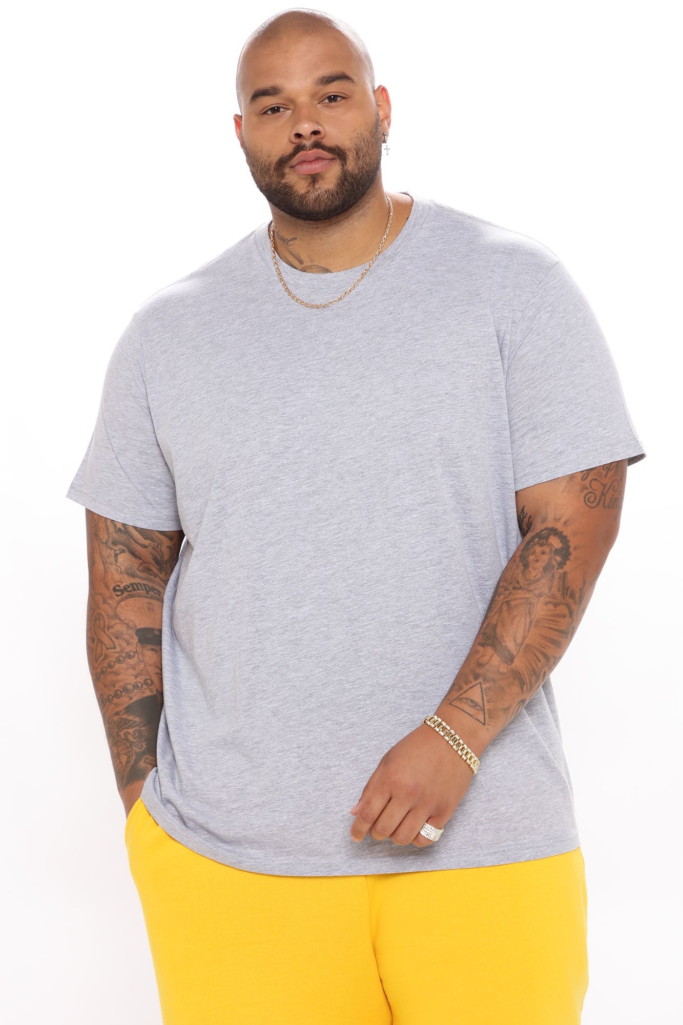 Classic Lightweight Tee - HeatherGrey