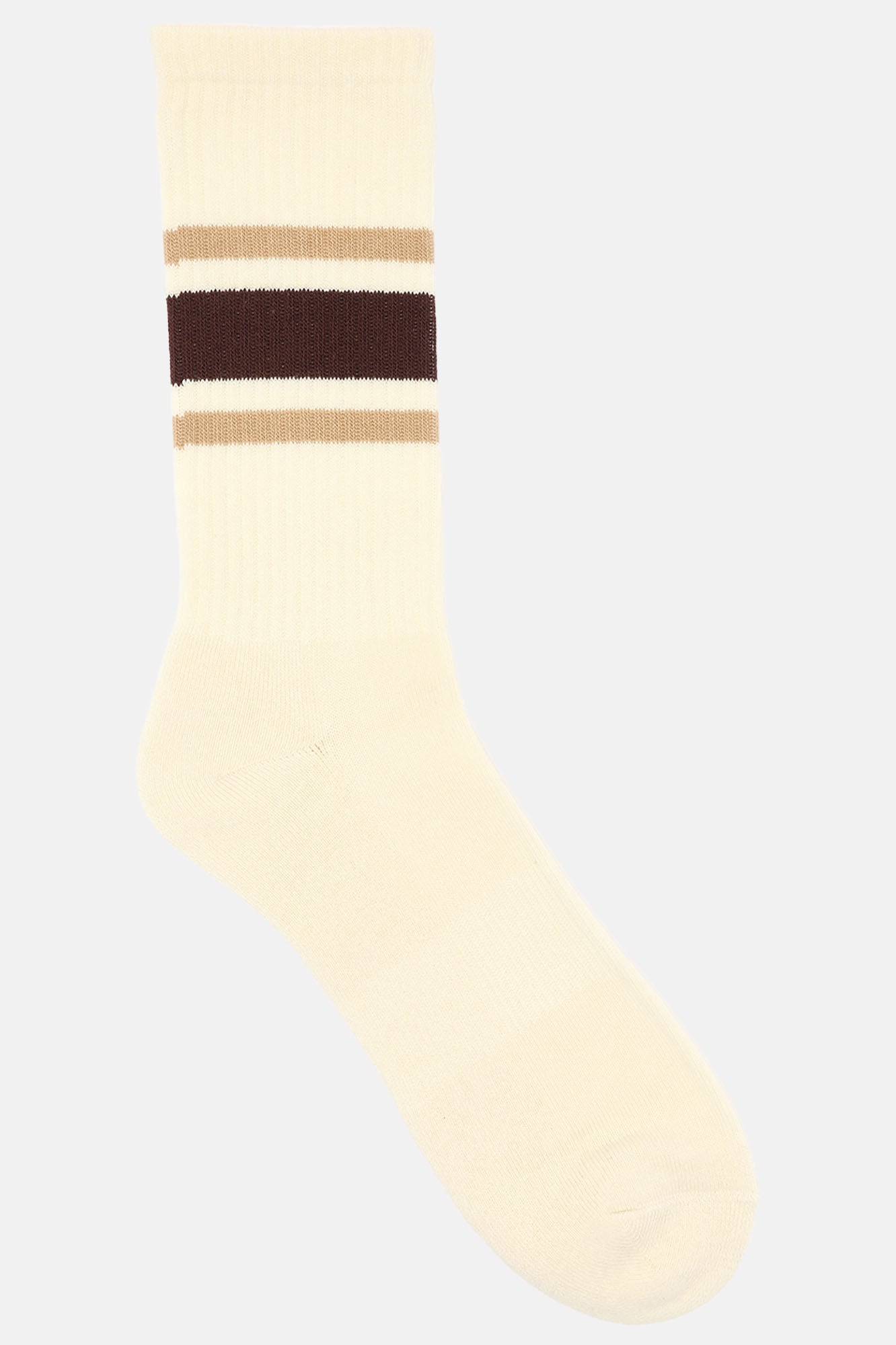 No Letting Go Stripe Socks - Brown