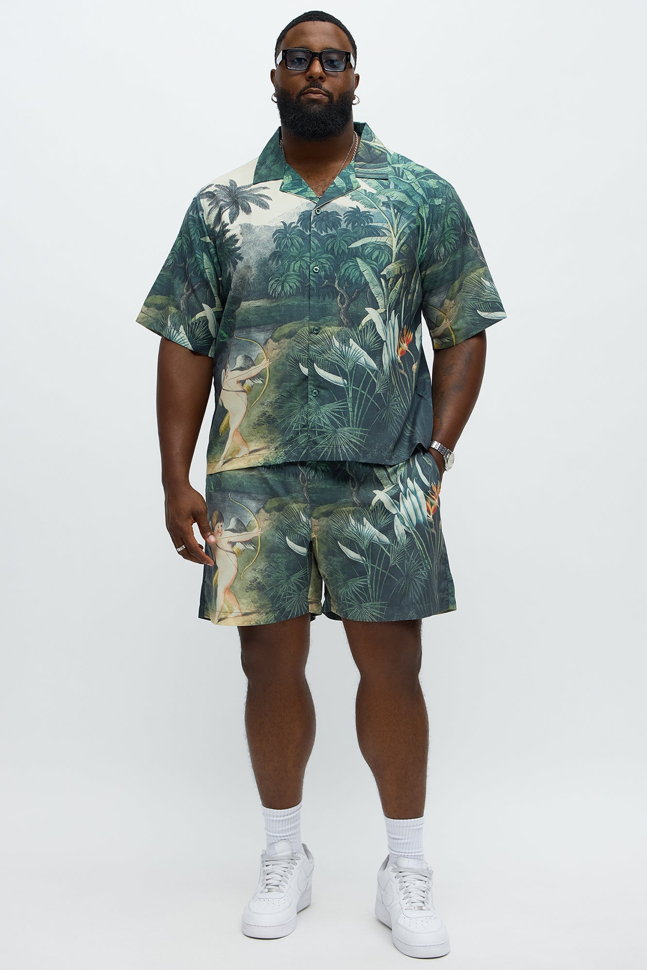 Cupid Relaxed Drawstring Shorts - Multi Color