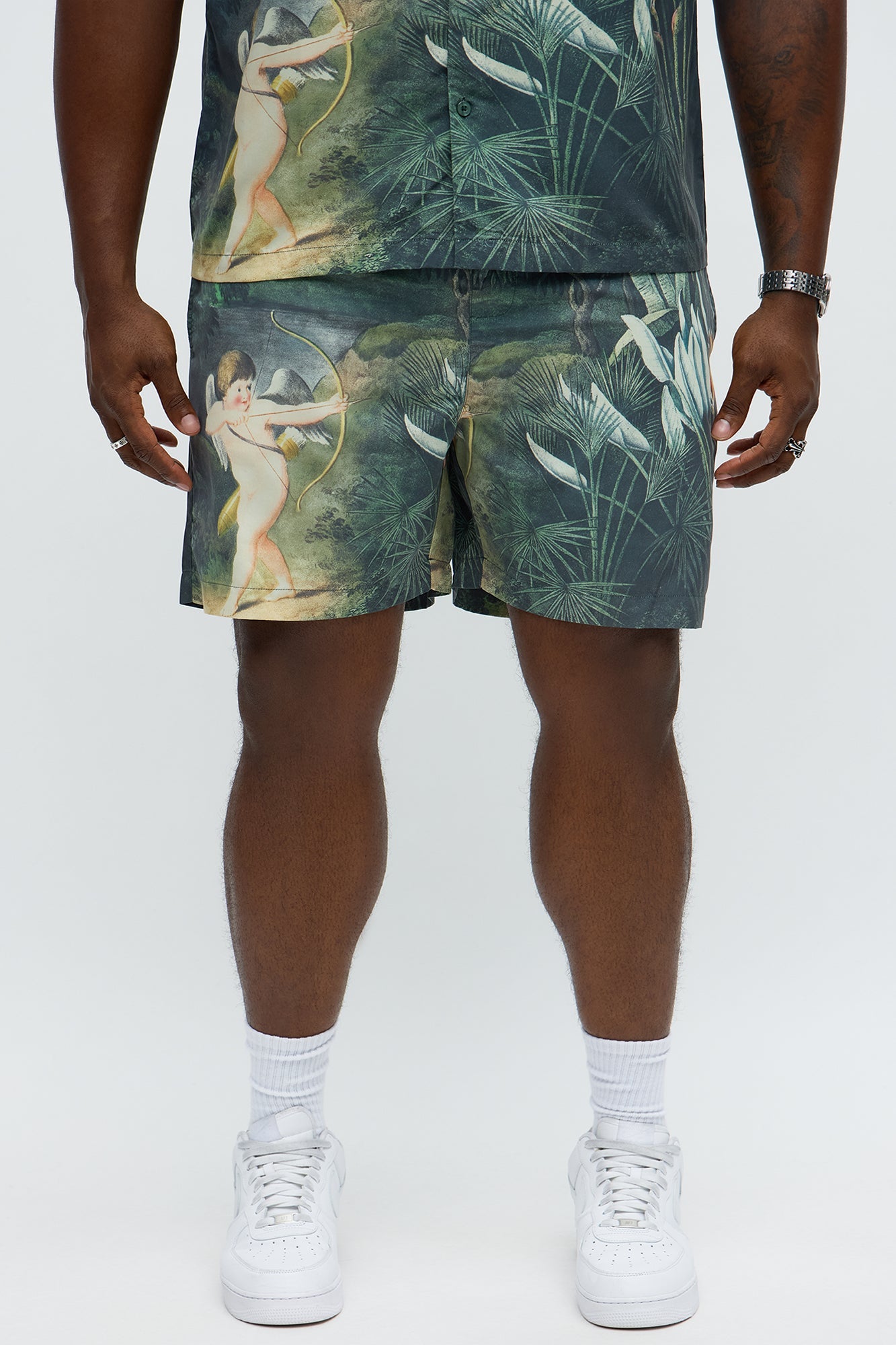 Cupid Relaxed Drawstring Shorts - Multi Color