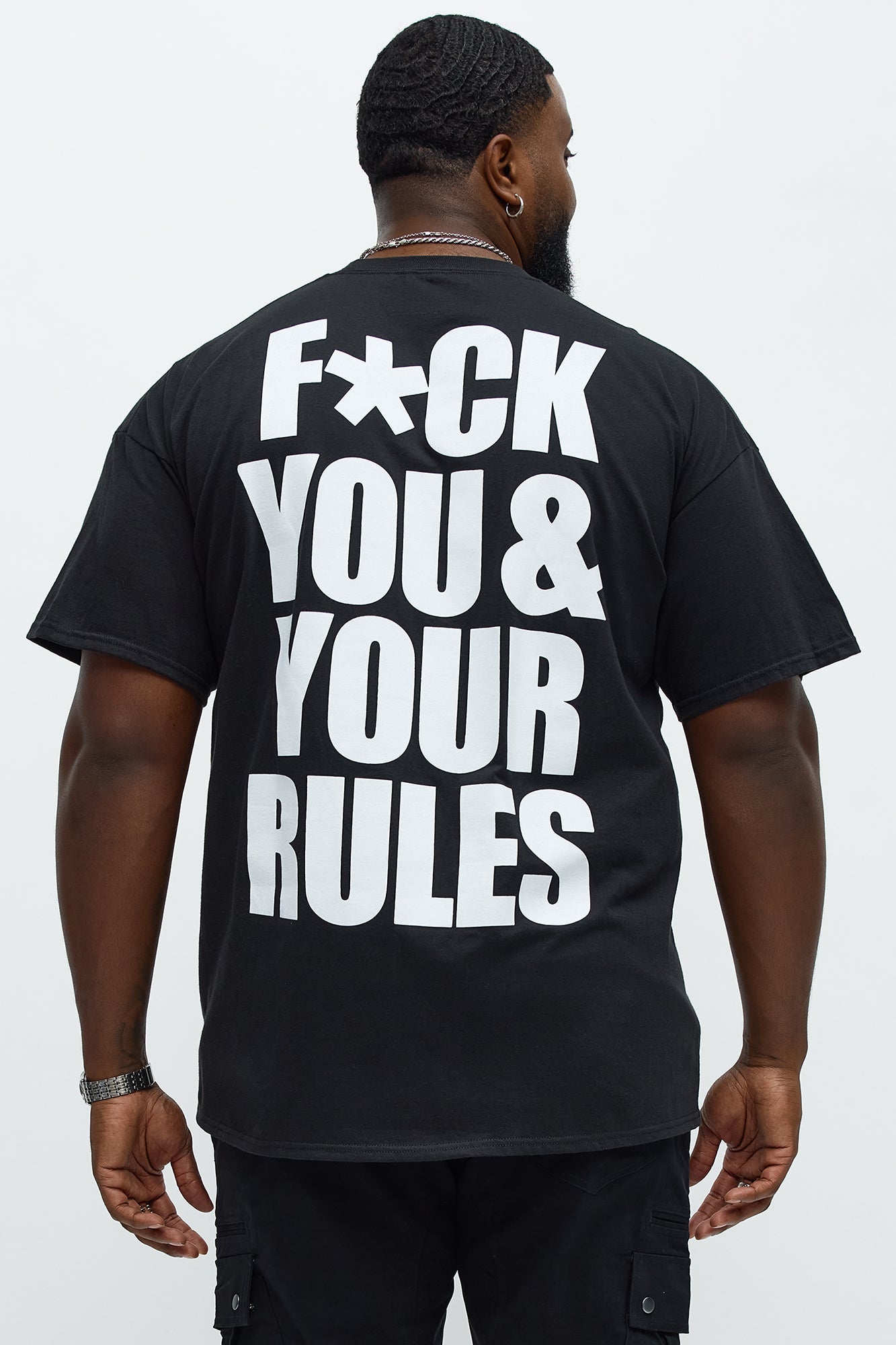 F*ck You And Your Rules Short Sleeve Tee - Black