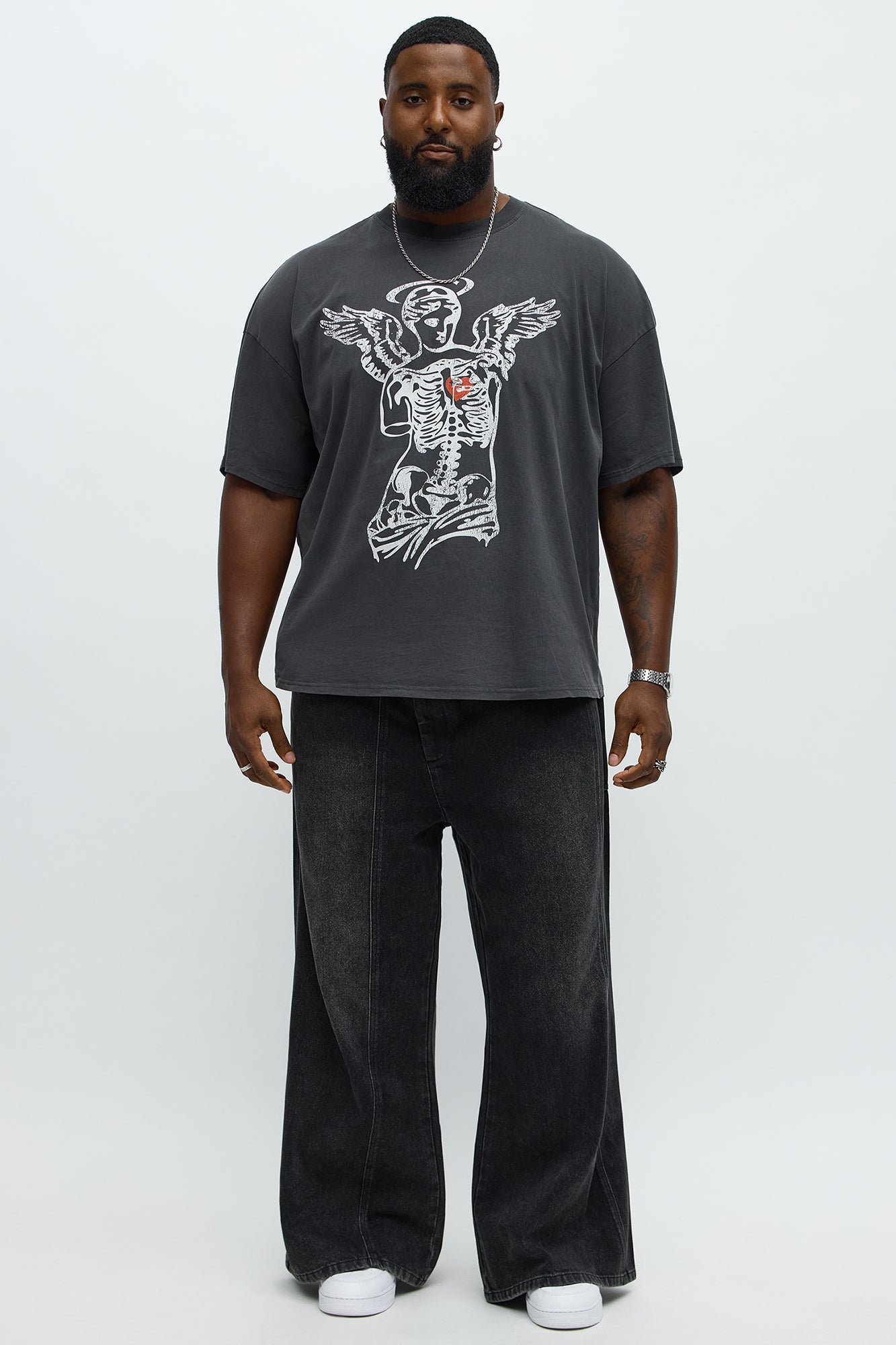 Halos Heartbreakers Club Short Sleeve Tee - Black Wash