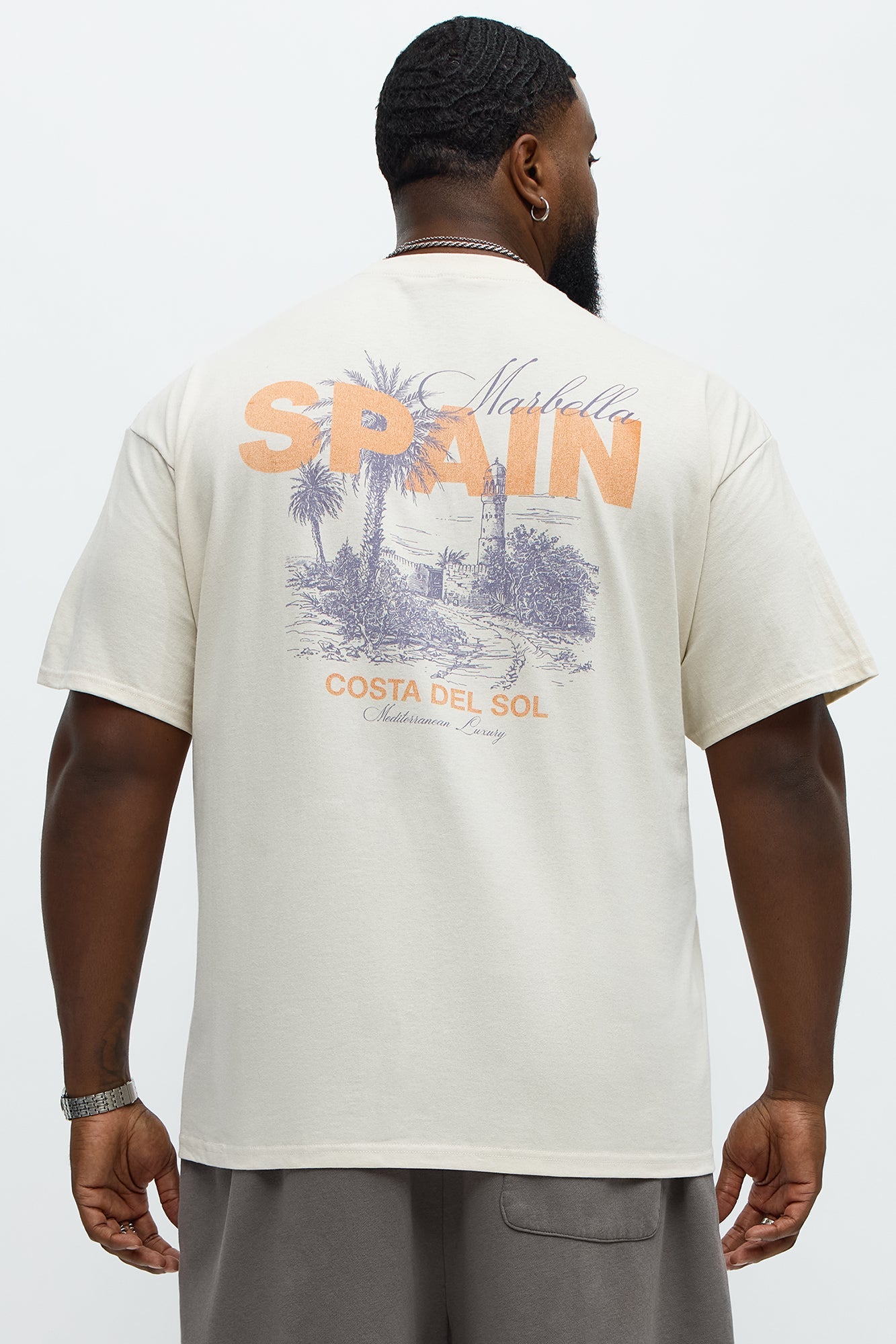 Marbella Spain Short Sleeve Tee - Cream