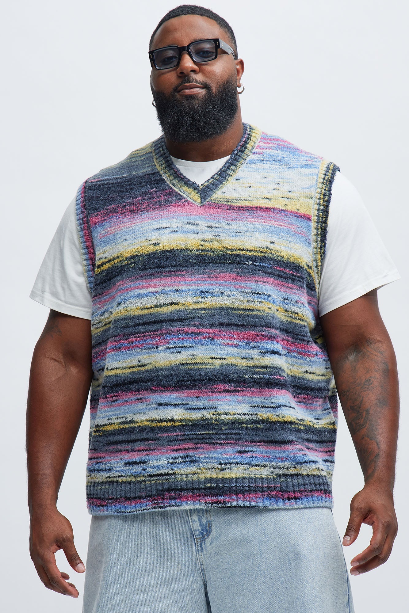 Your Eta Textured Sweater Vest - Multi Color