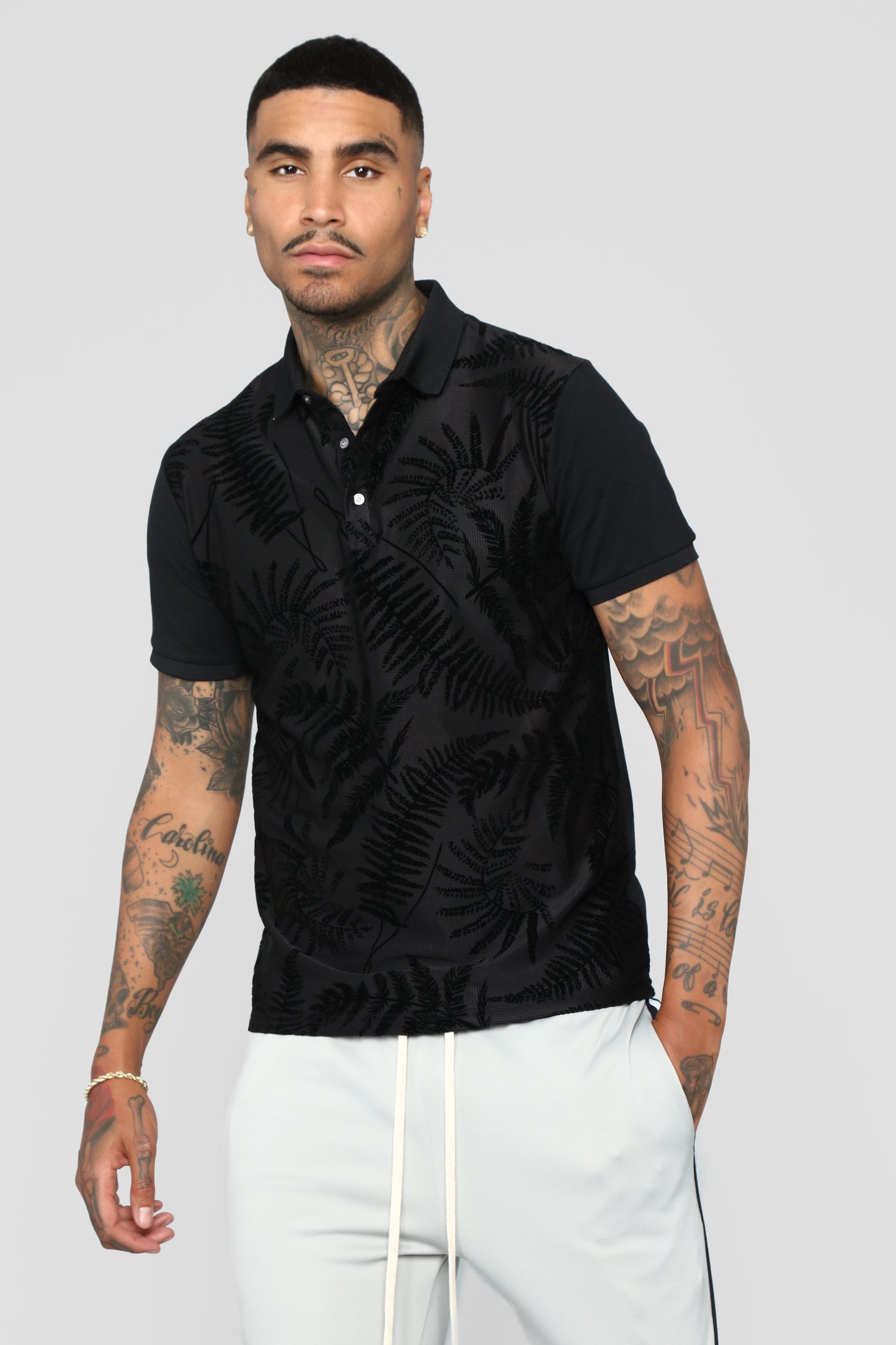 Breezy Short Sleeve Polo - Black
