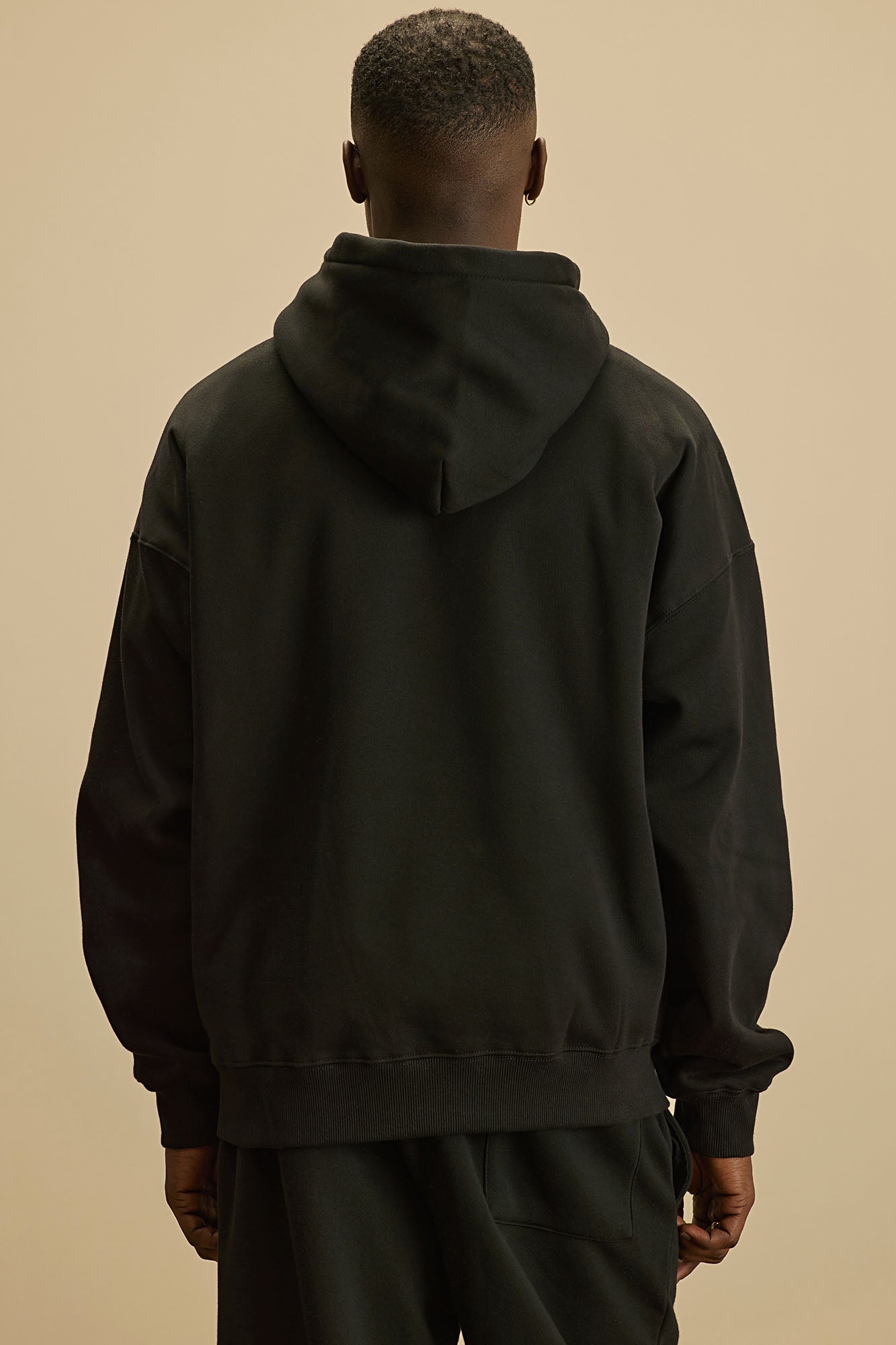 Tyson Oversized Heavyweight Hoodie - Black