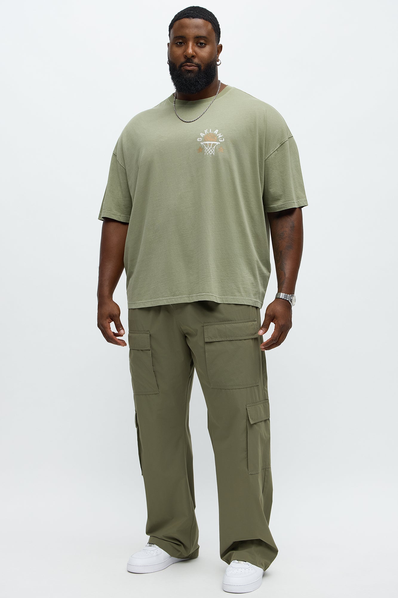 Oakland 78 Oversized Short Sleeve Tee - Olive