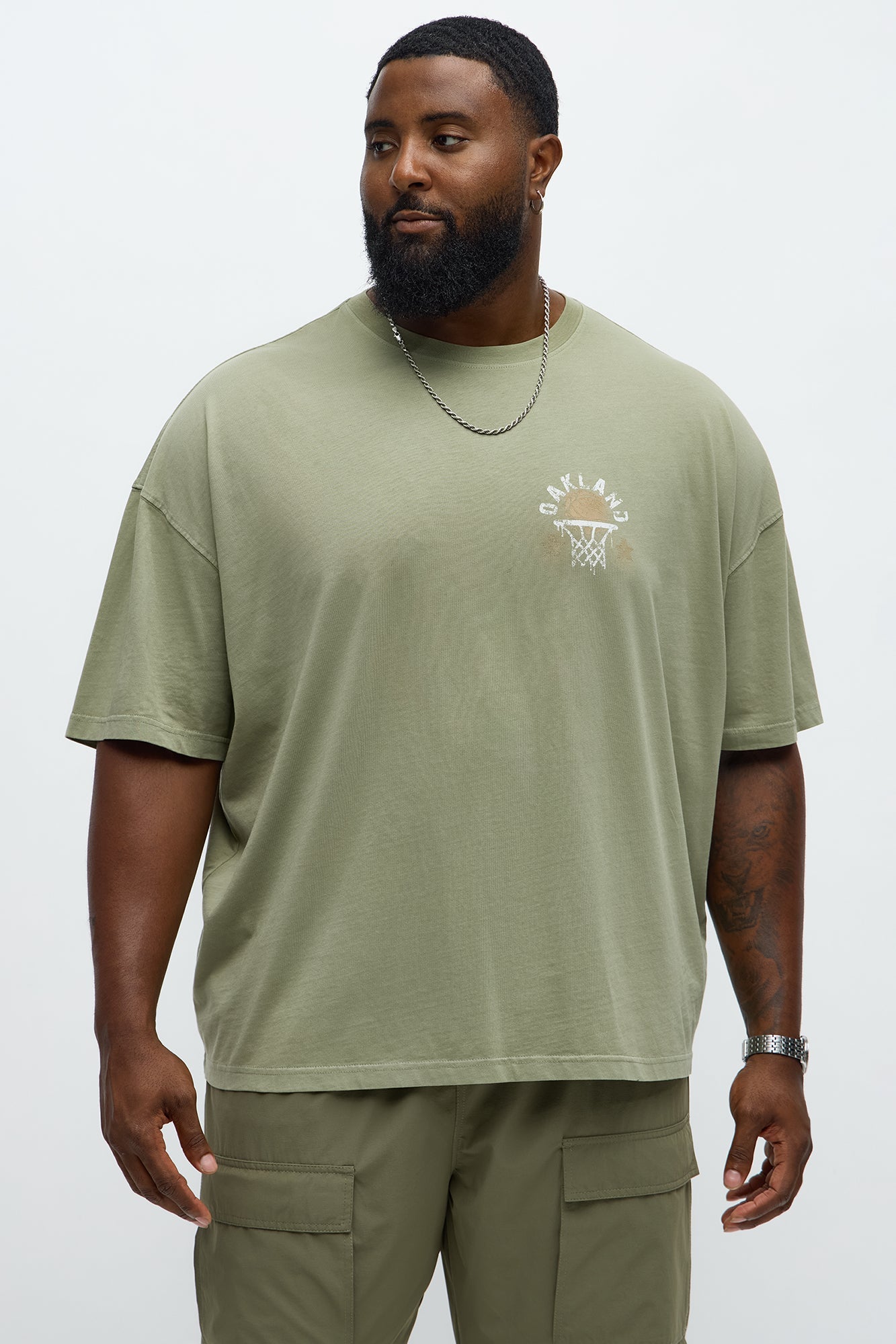 Oakland 78 Oversized Short Sleeve Tee - Olive