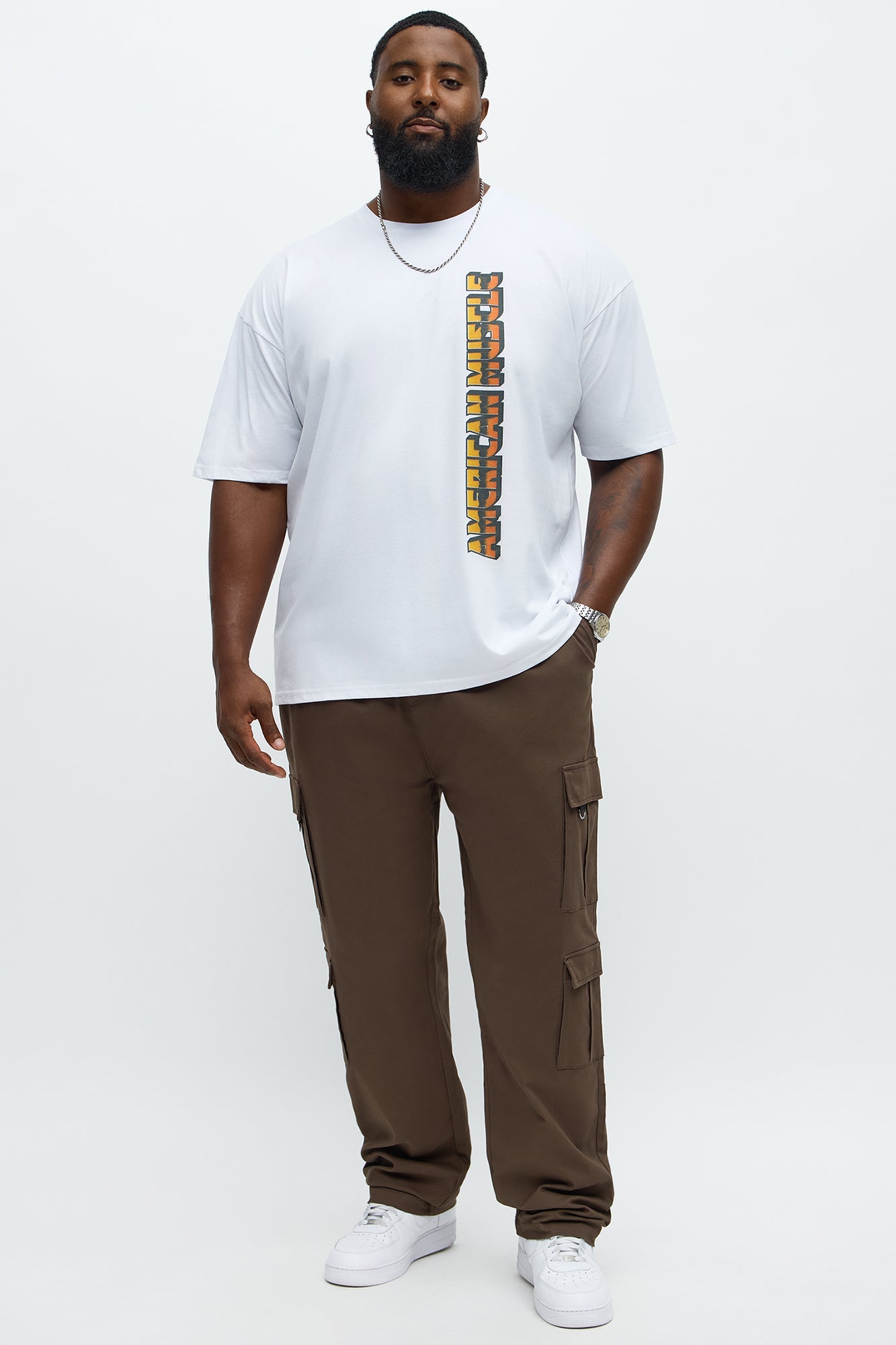 Slim Double It Cargo Pants - Brown