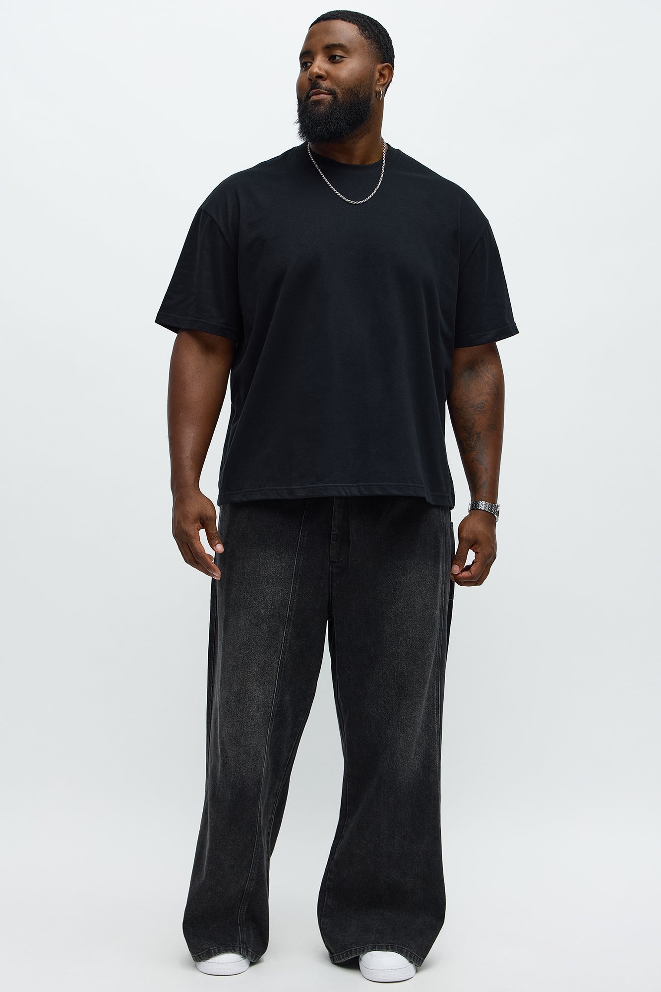 Relaxed Premium Midweight Tee - Black