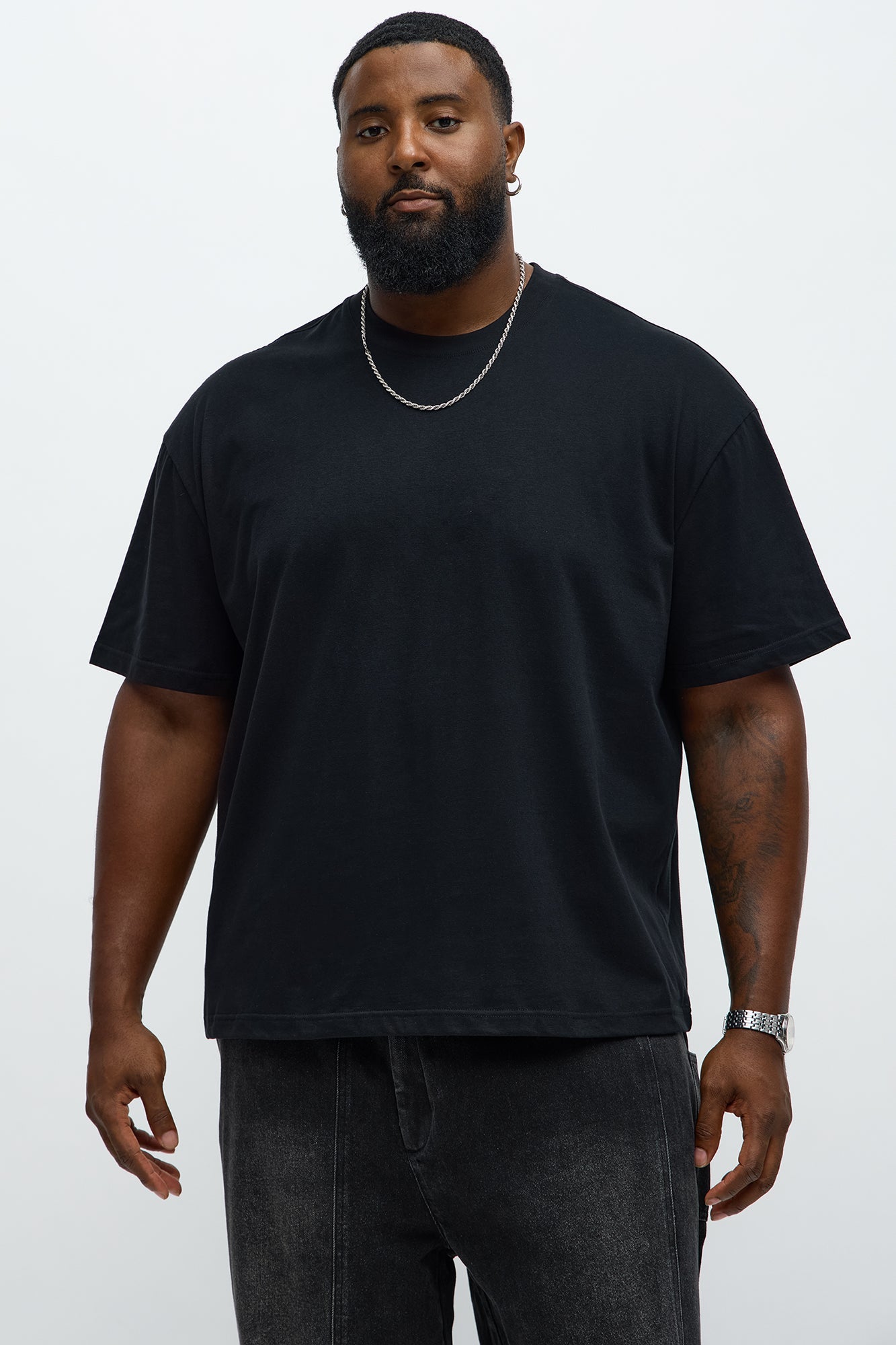 Relaxed Premium Midweight Tee - Black