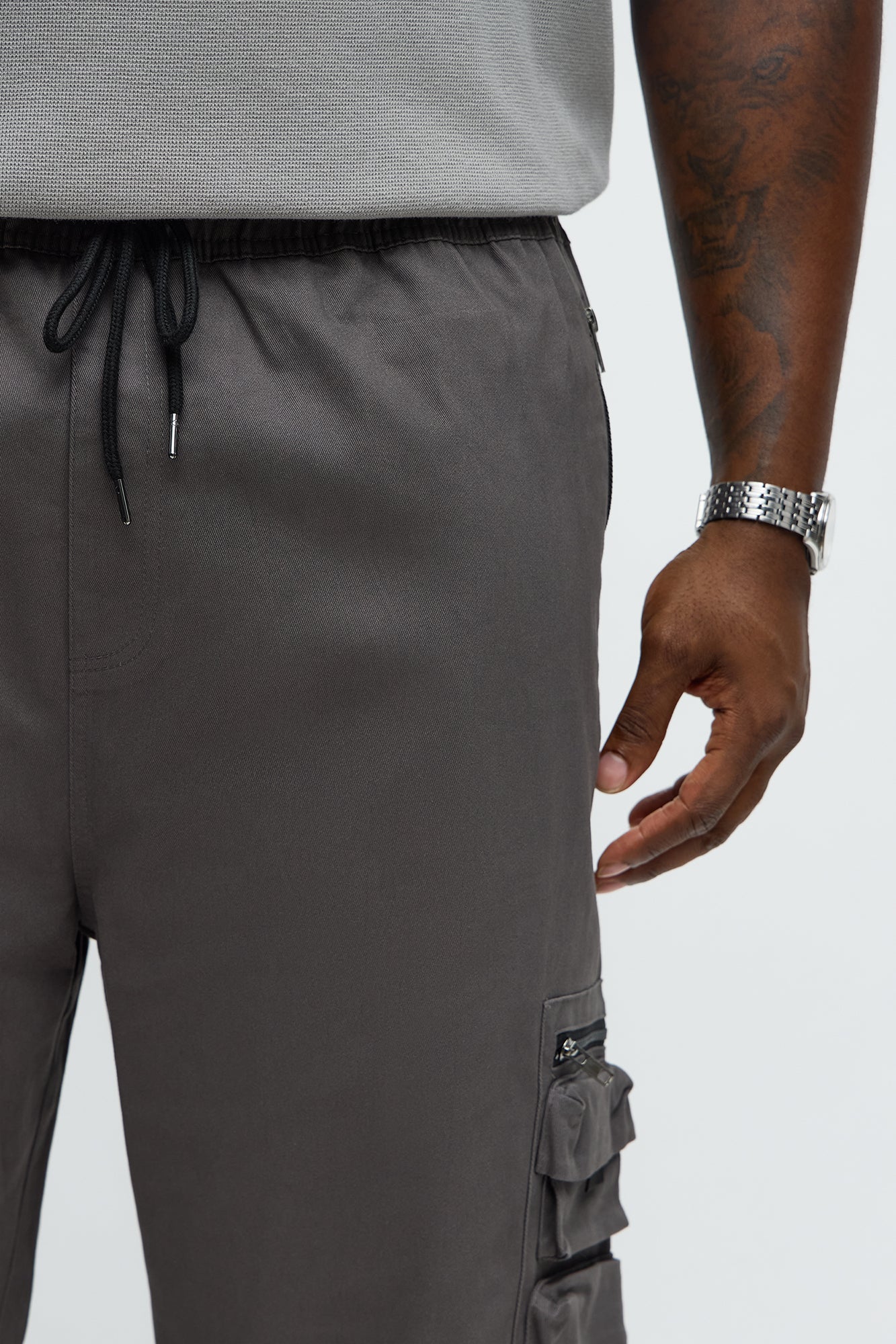 Straight Stay Busy Utility Pant - Charcoal