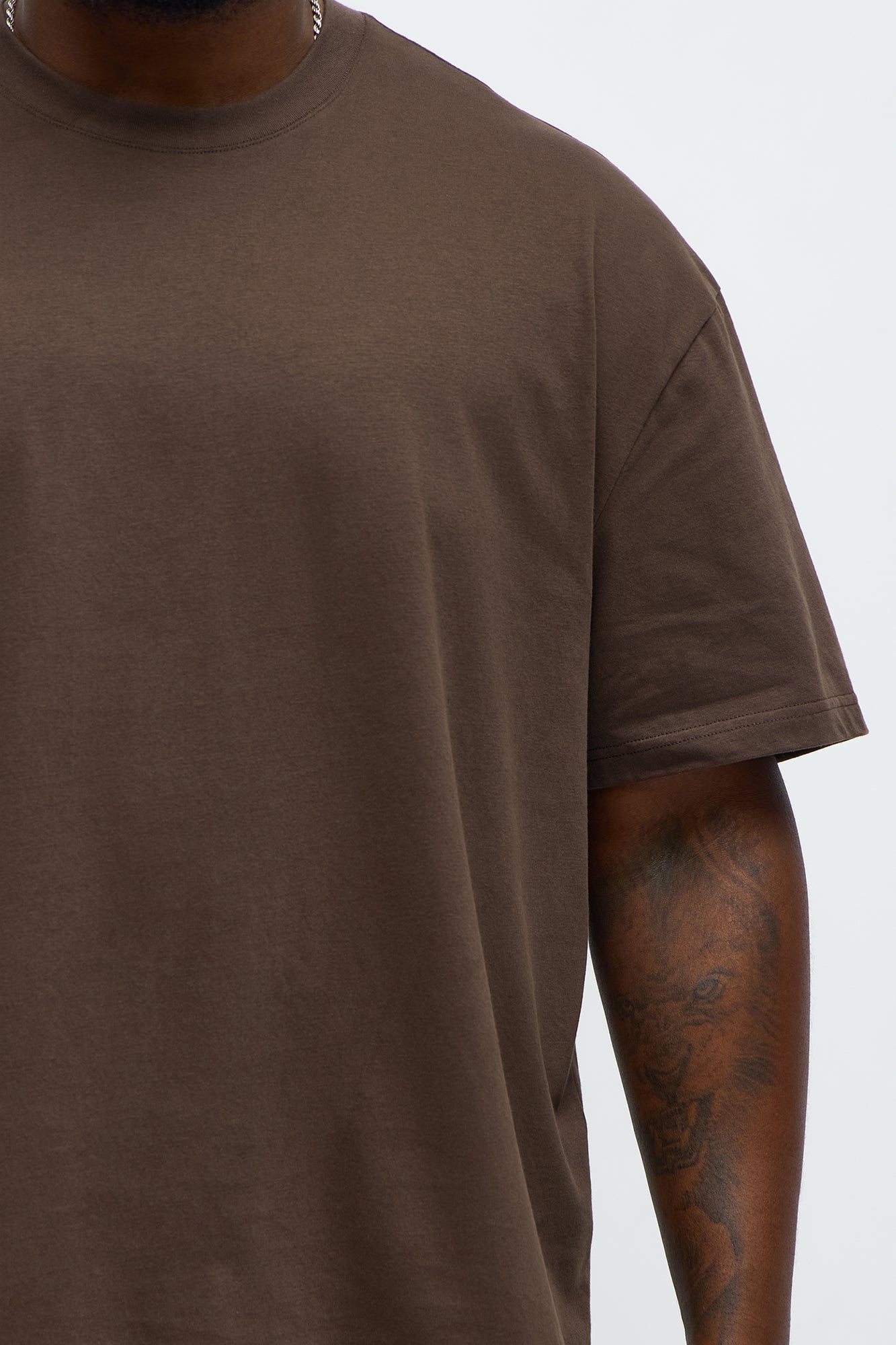 Relaxed Premium Midweight Tee - Brown