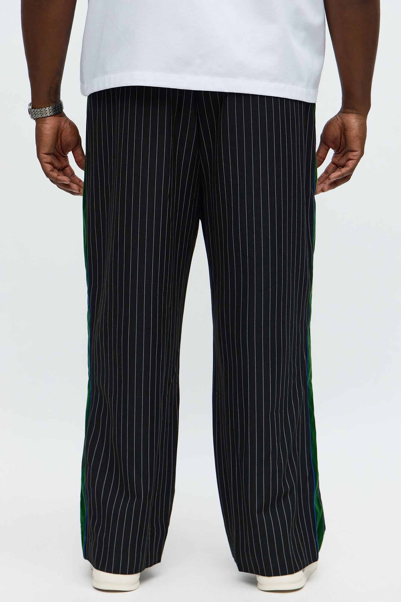 Baggy Elevated Side Stripe Trouser - Black/combo