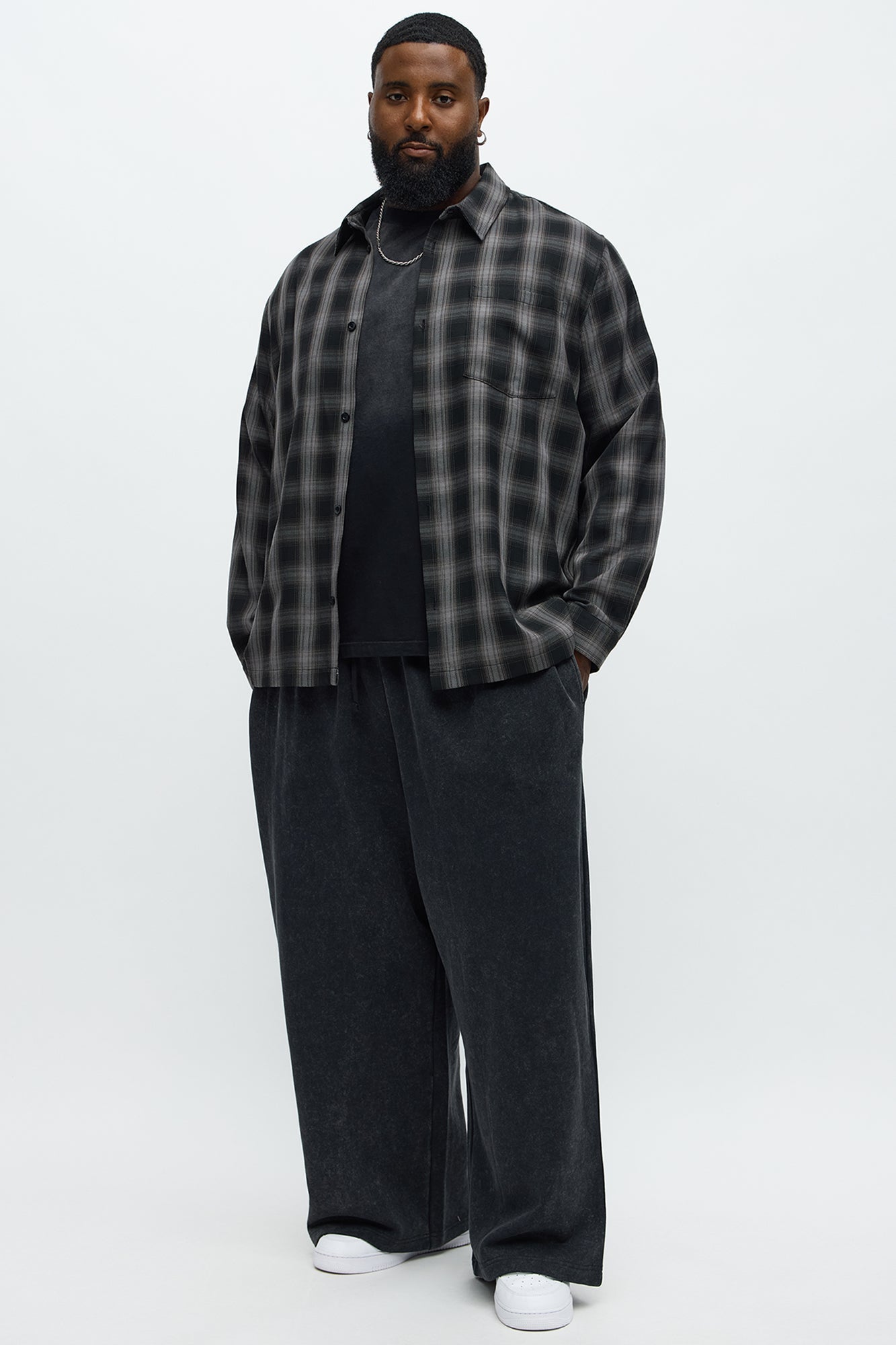 Tyson Baggy Washed Pants - Black Wash