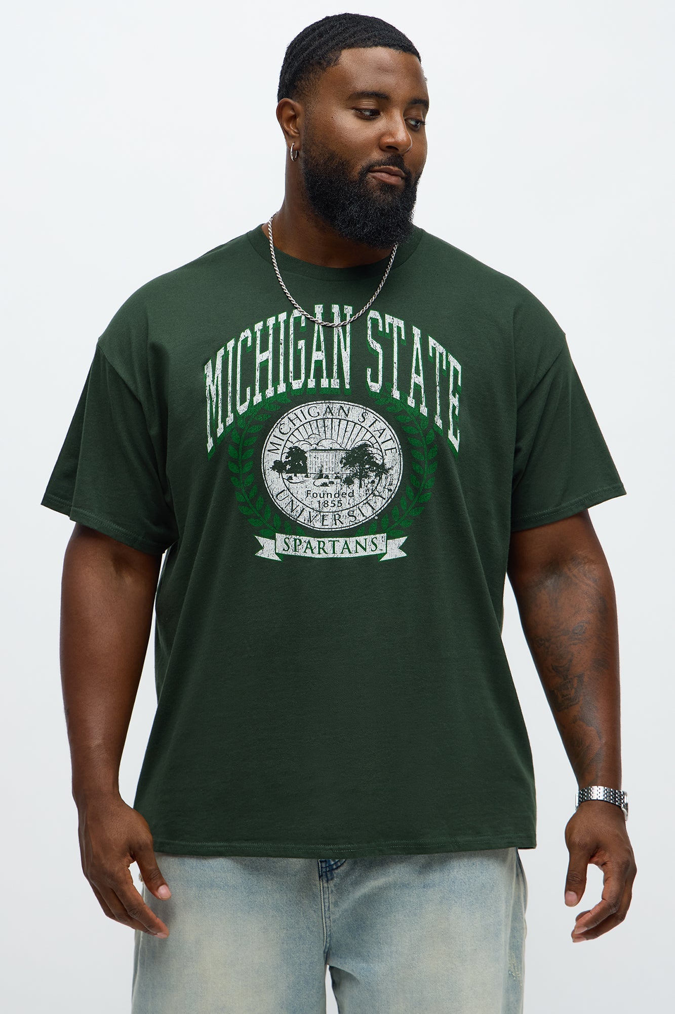 Michigan State Spartans Short Sleeve Tee - Hunter Green