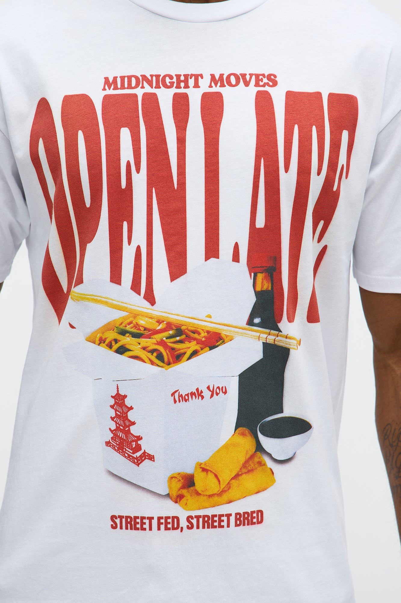 Midnight Open Late Short Sleeve Tee - White