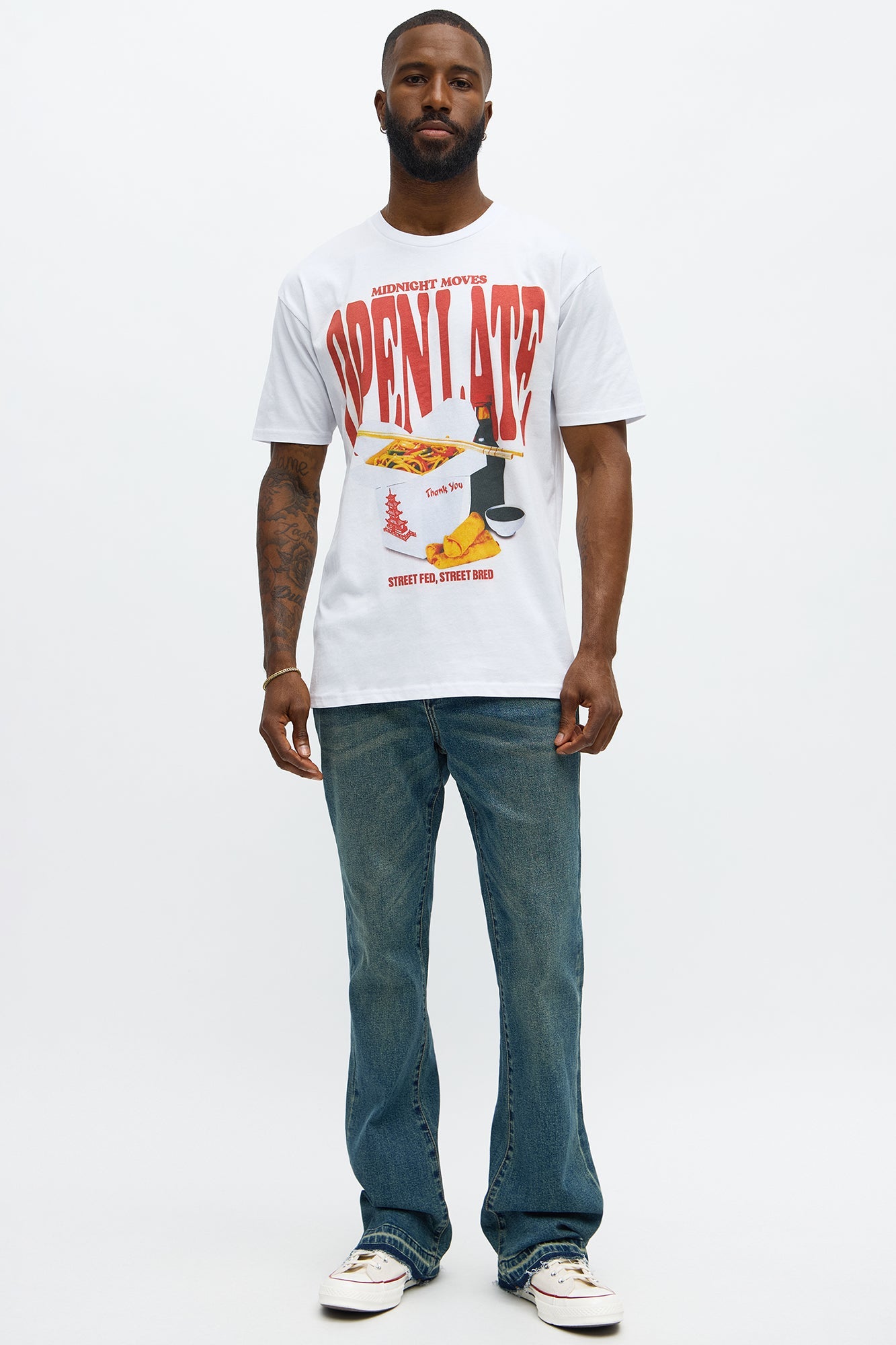 Midnight Open Late Short Sleeve Tee - White