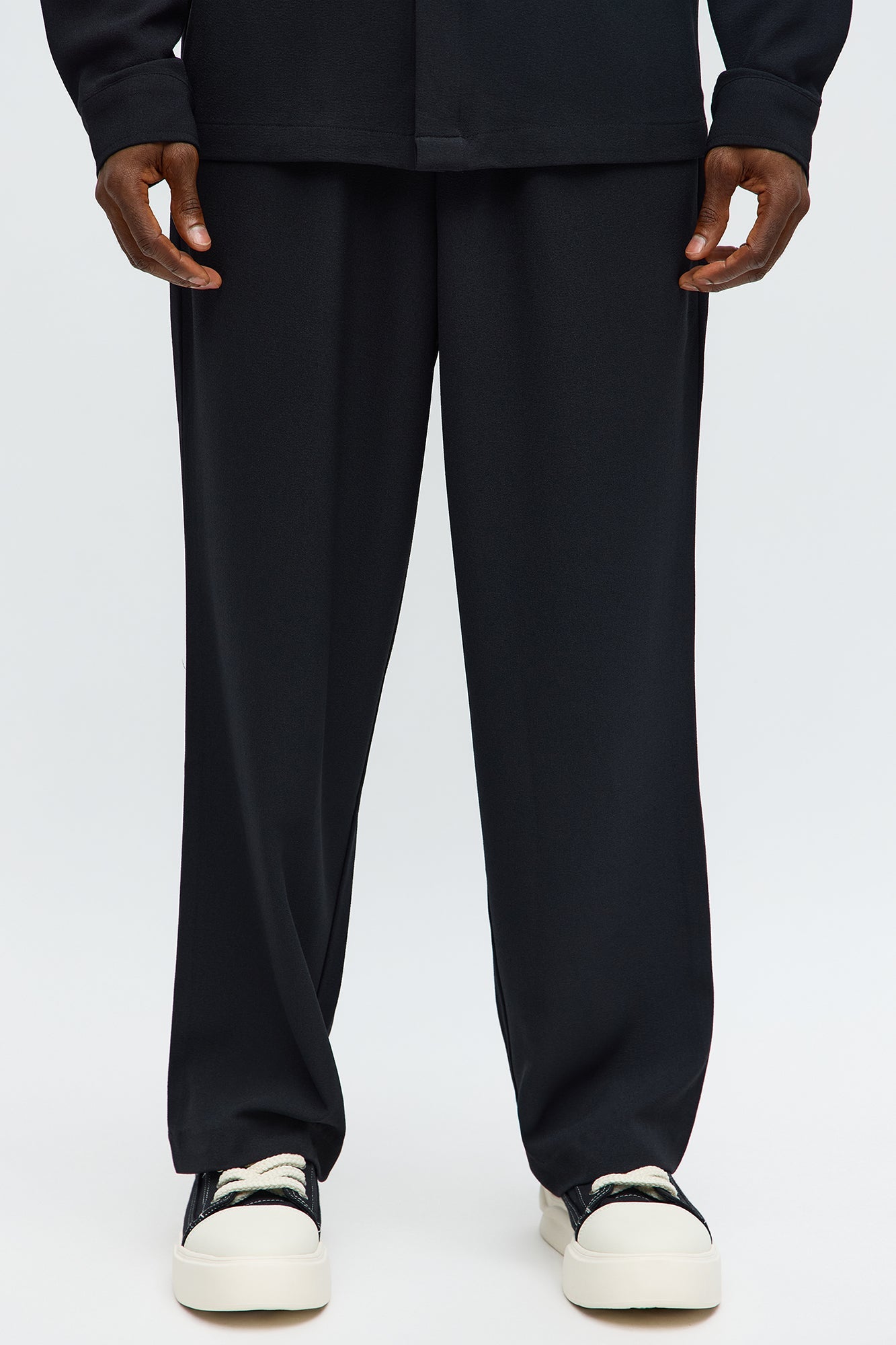 Golden Hour Baggy Elastic Waist Pant - Black