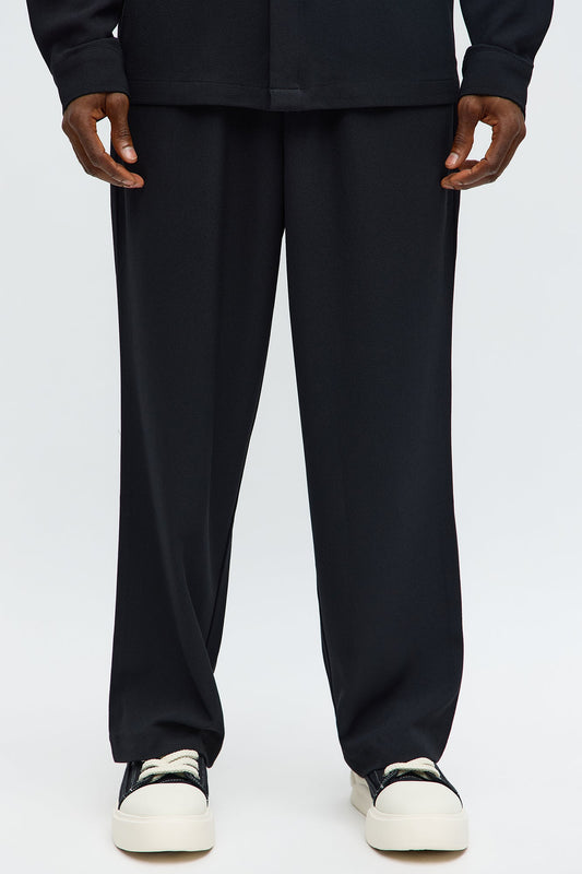 Golden Hour Baggy Elastic Waist Pant - Black
