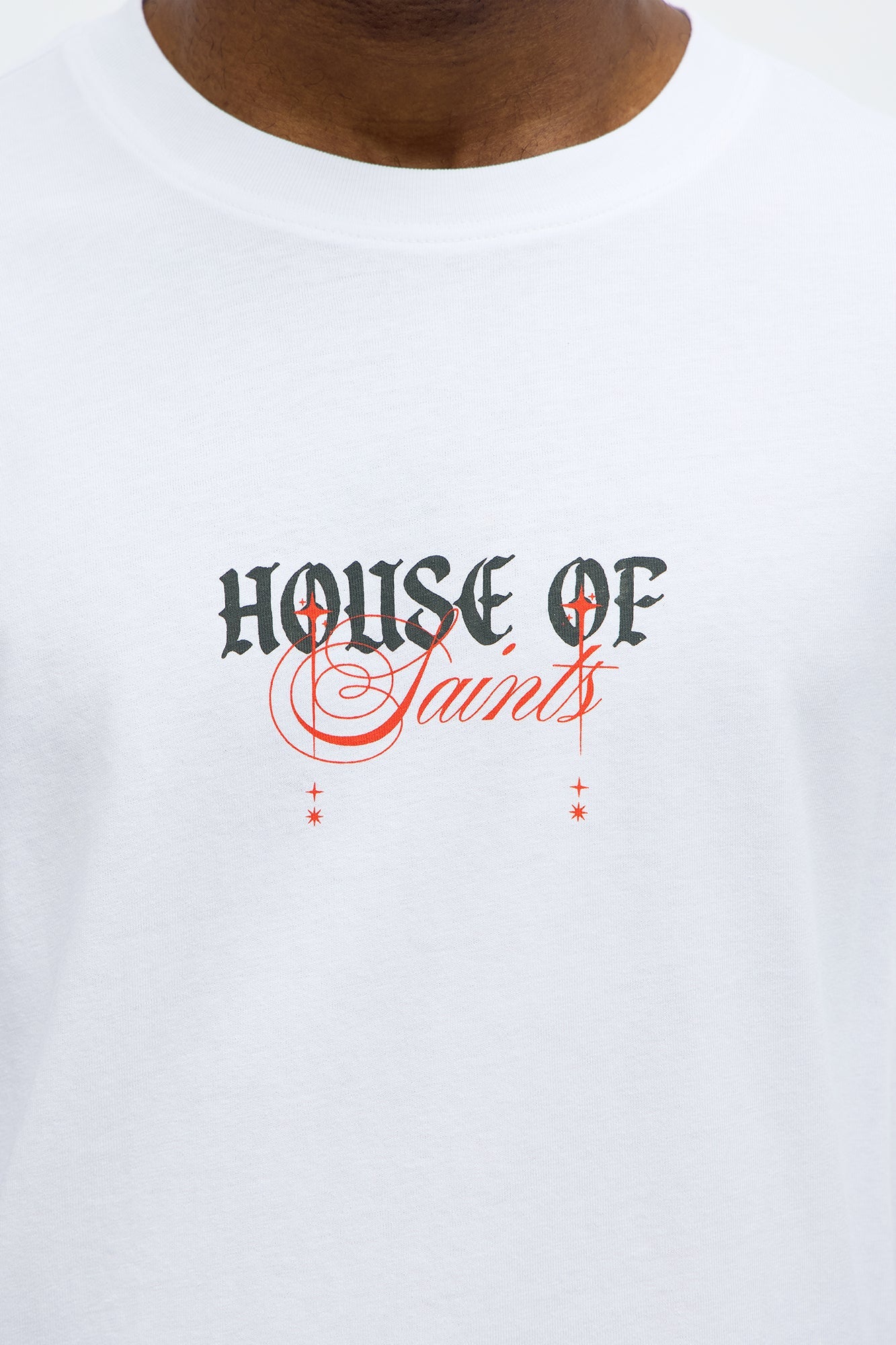 House Of Saints Oversized Short Sleeve Tee - White