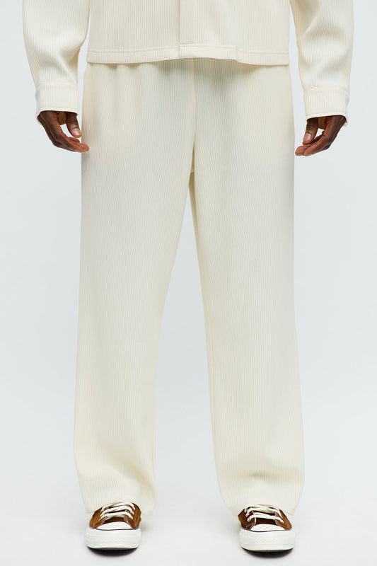Show Up Baggy Elastic Waist Pant - Off White
