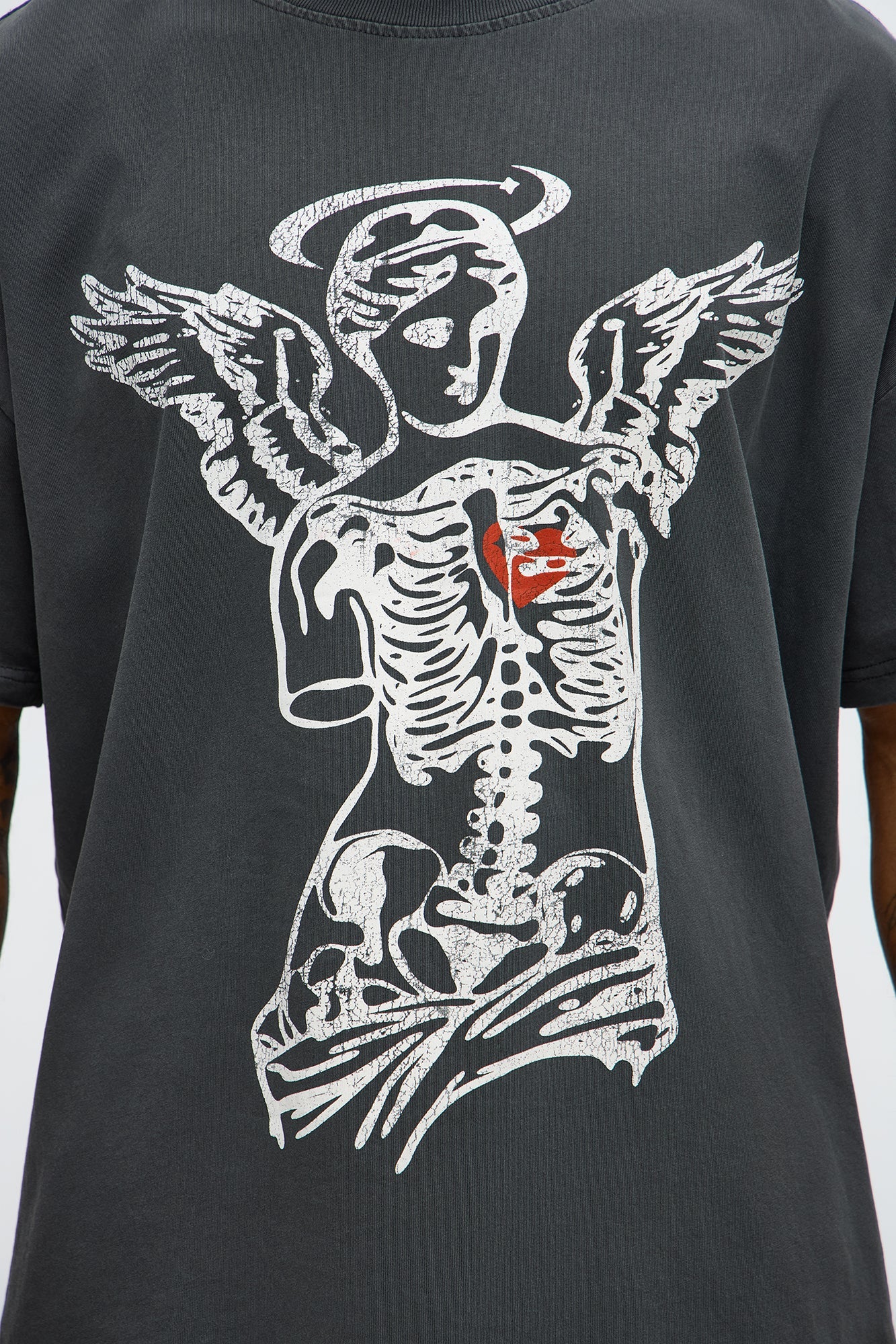 Halos Heartbreakers Club Short Sleeve Tee - Black Wash