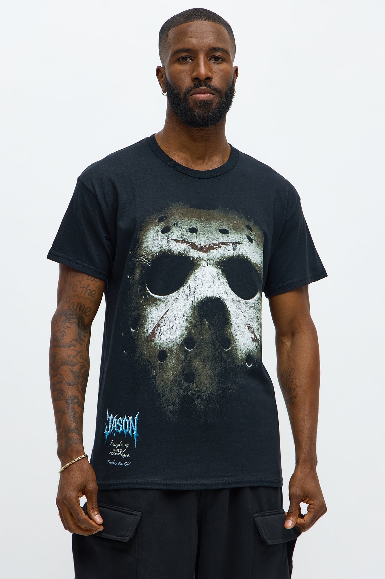 Friday The 13th People Go Missing Short Sleeve Tee - Black