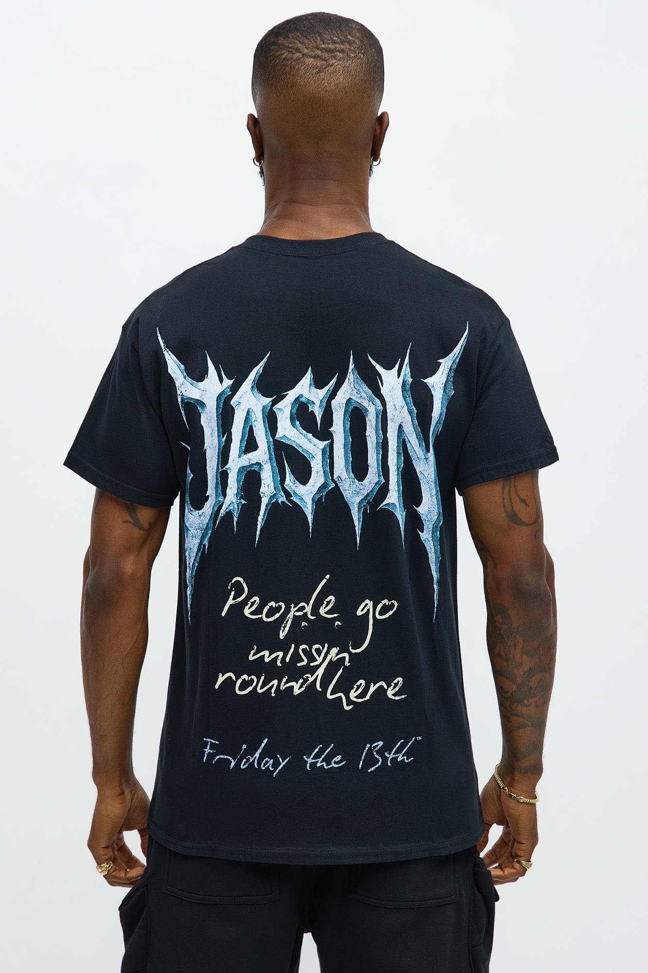 Friday The 13th People Go Missing Short Sleeve Tee - Black