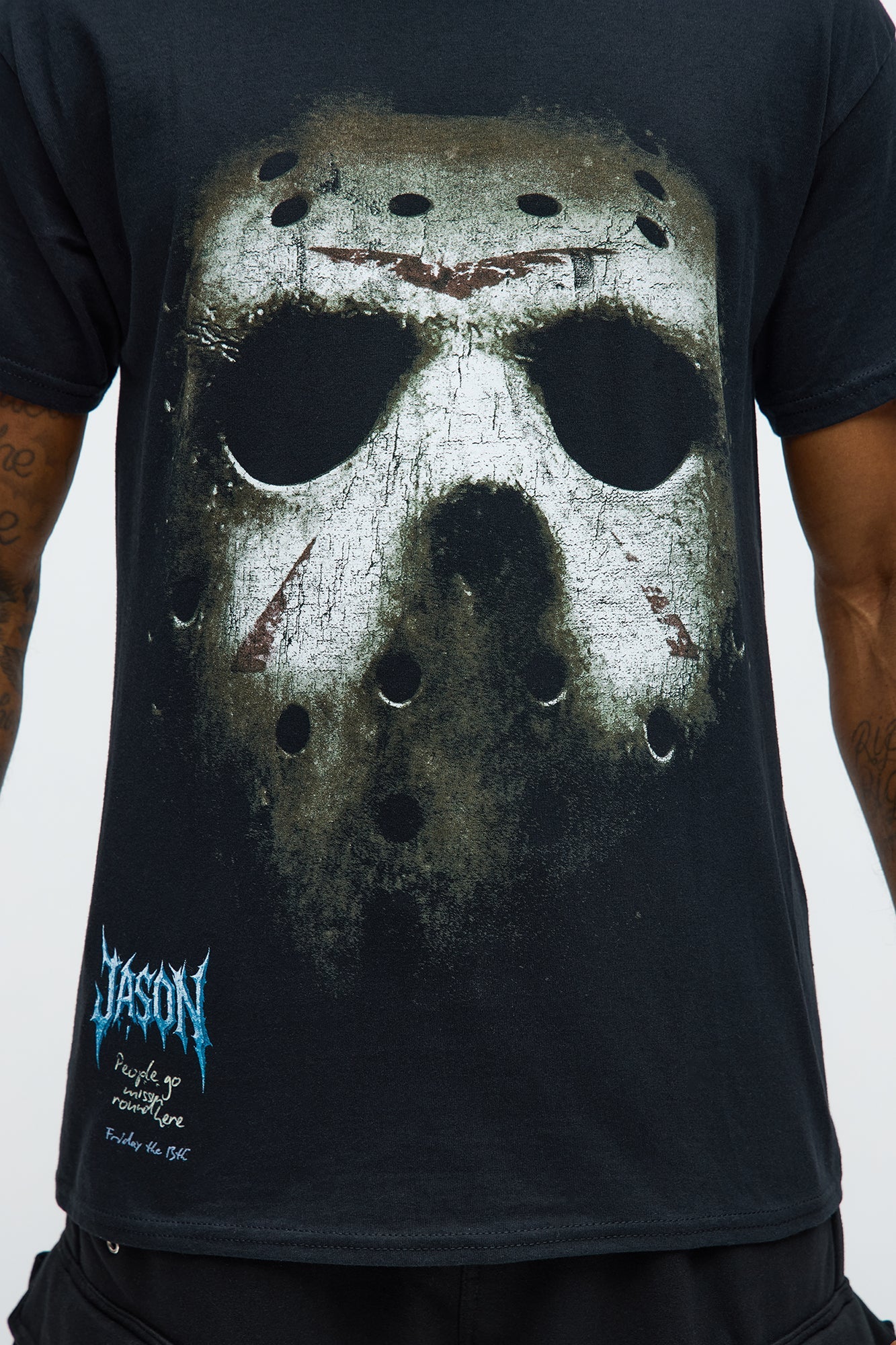 Friday The 13th People Go Missing Short Sleeve Tee - Black