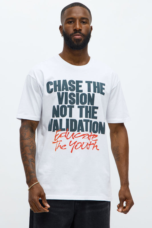 Educate The Youth Short Sleeve Tee - White