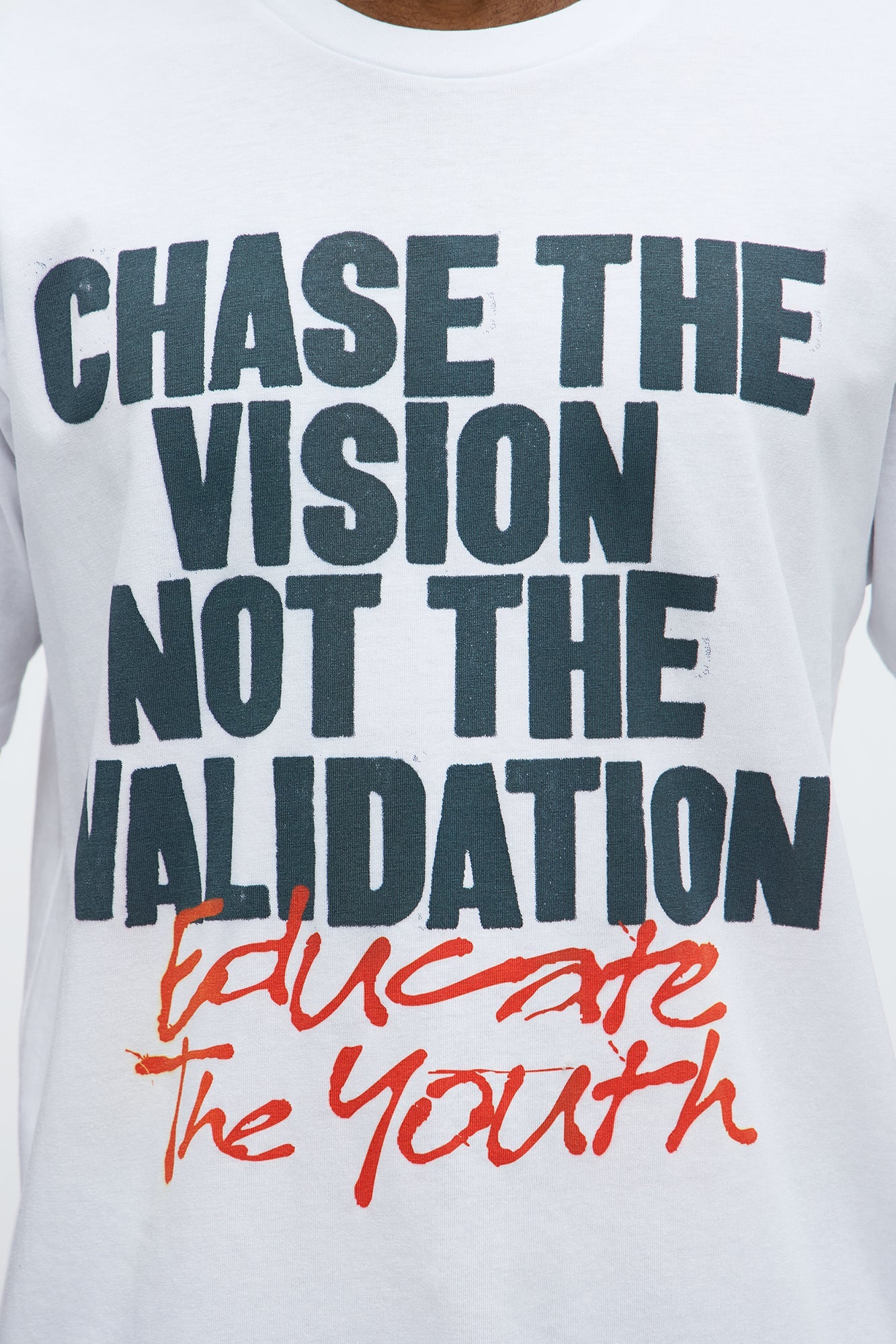 Educate The Youth Short Sleeve Tee - White